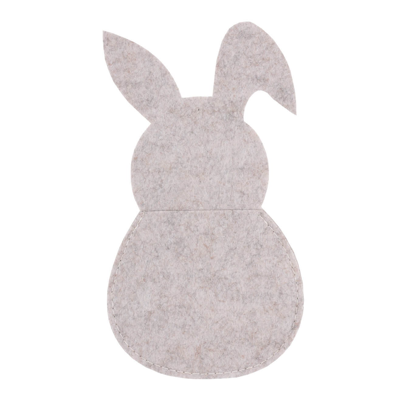 

Карман для столовых приборов, 14х21 см, фетр, бежевый, Кролик, Felt mat