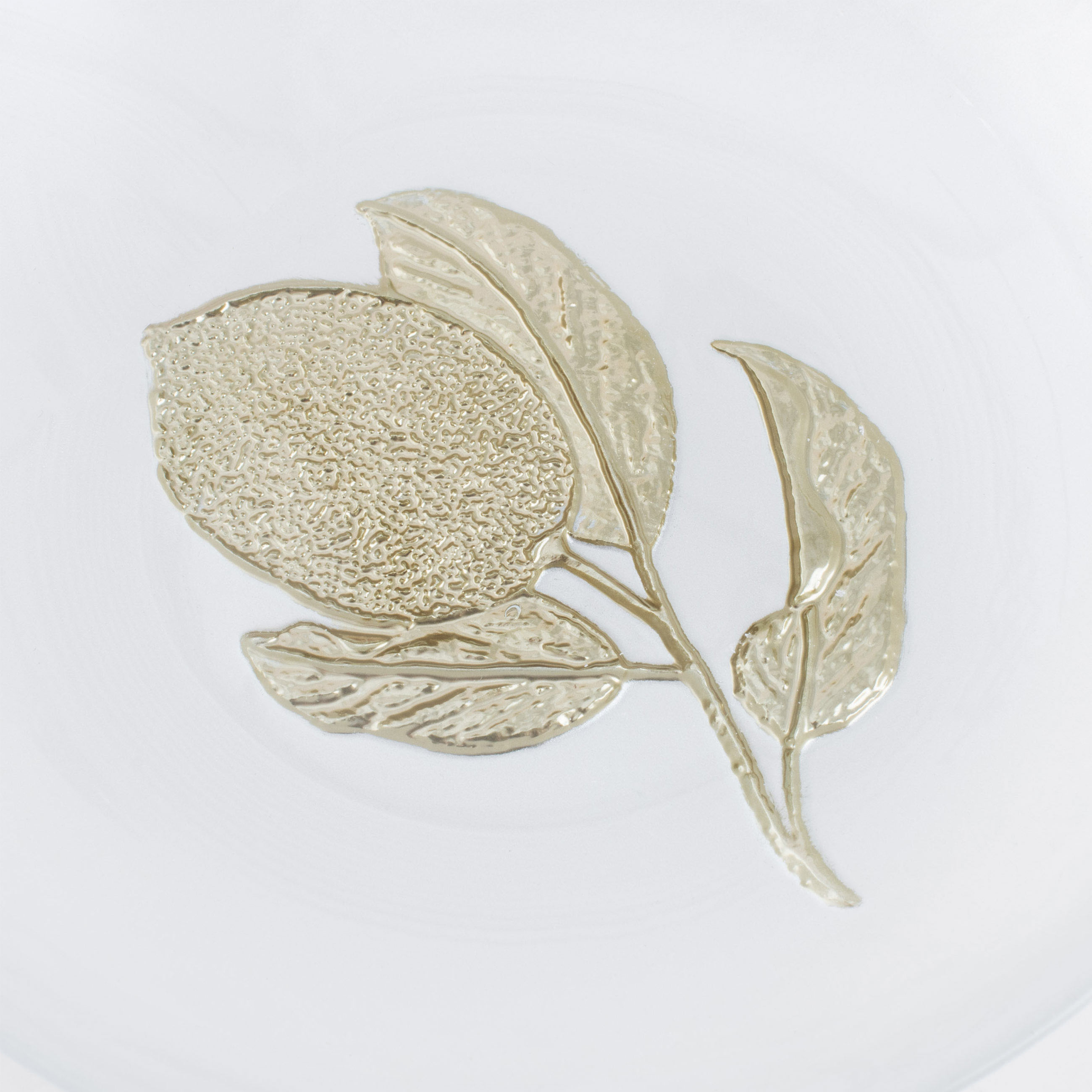 Тарелка десертная, 15 см, стекло, молочно-золотистая, Лимон, Sicily in bloom изображение № 4
