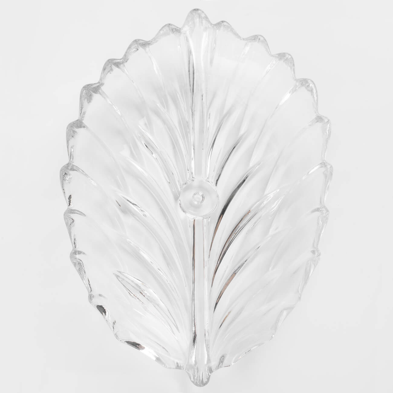 

Блюдо, 30х21 см, стекло Р, Лист, Clear pattern