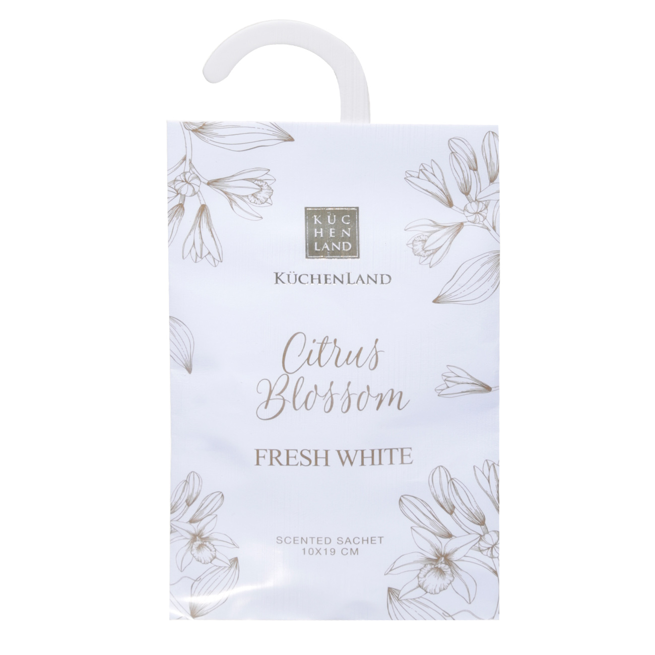 

Саше ароматическое, 10х19 см, Citrus Blossom, Fresh white