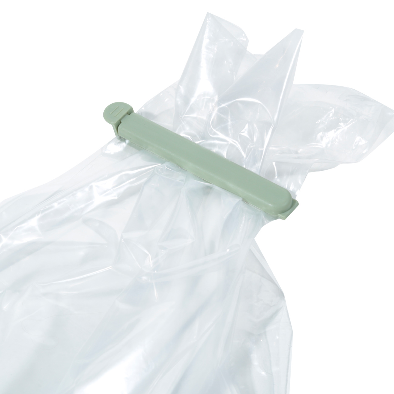 Набор зажимов для пакетов, 20 шт, пластик, белый/серый/зеленый, Assist изображение № 2