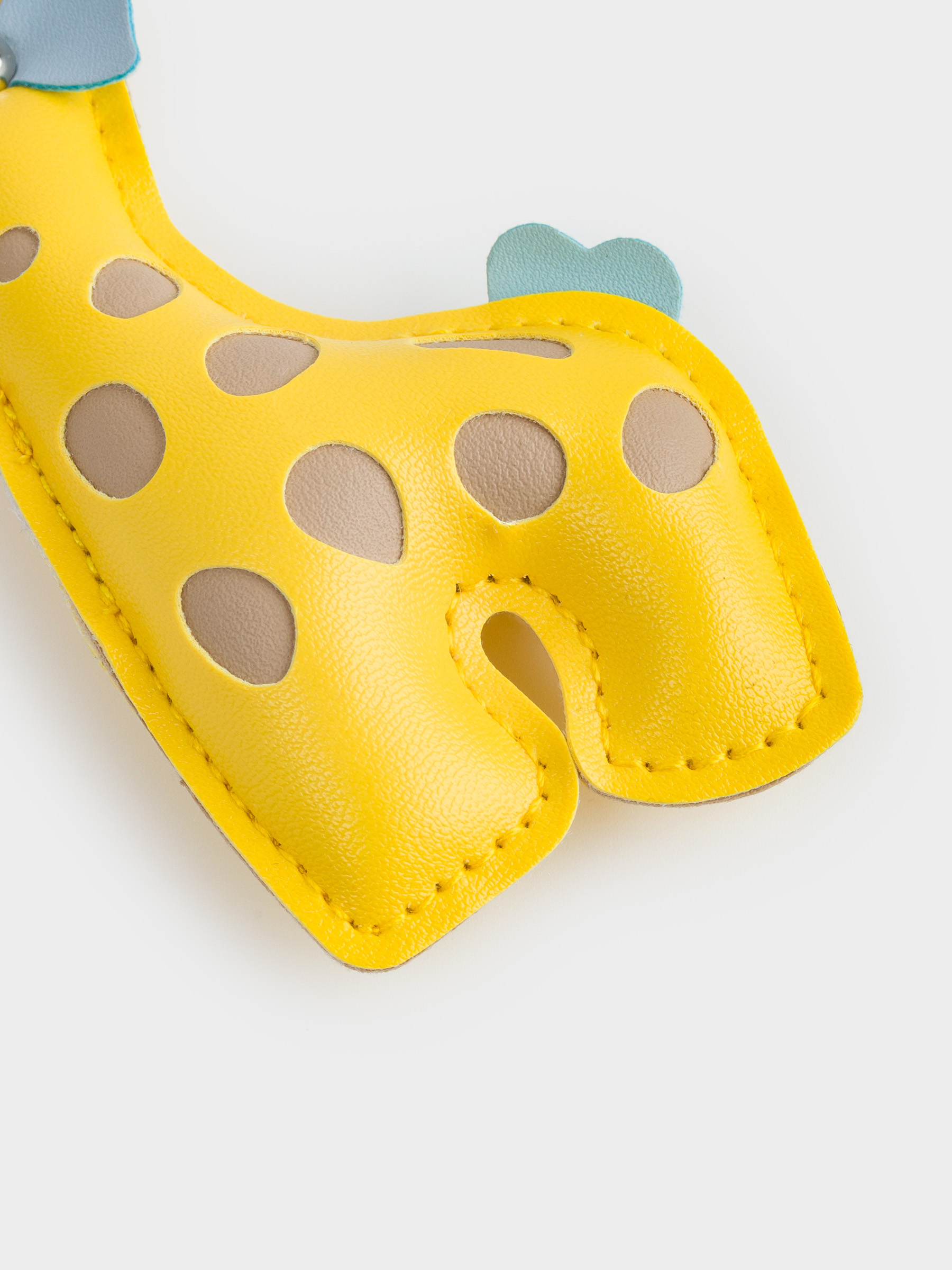 Брелок, 13 см, полиуретан/металл, желтый, Жираф, Giraffe, image-3