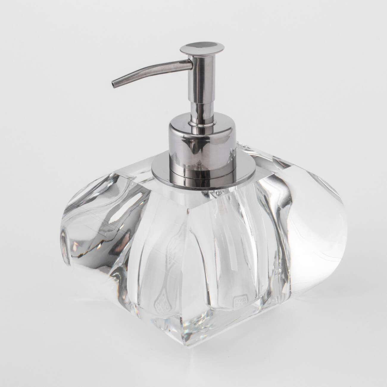Диспенсер для жидкого мыла, 75 мл, стекло/металл, Lux crystal - фото 1