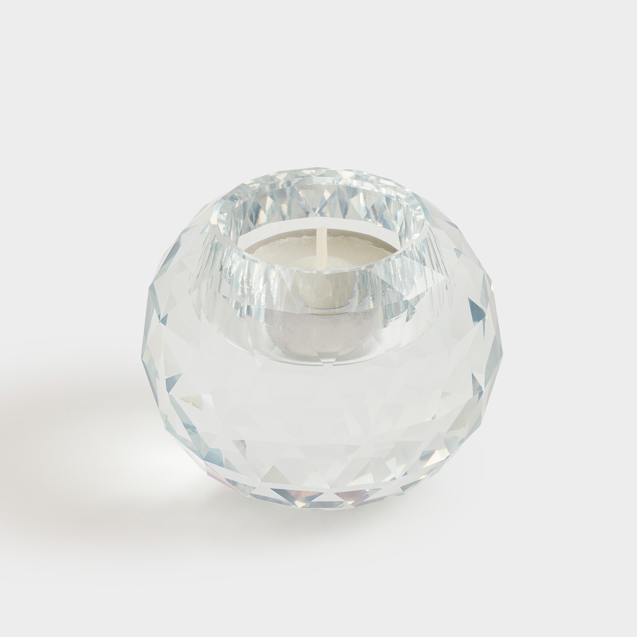 Подсвечник, 7 см, для чайной свечи, кристальное стекло, Сфера, Lux crystal, image-3