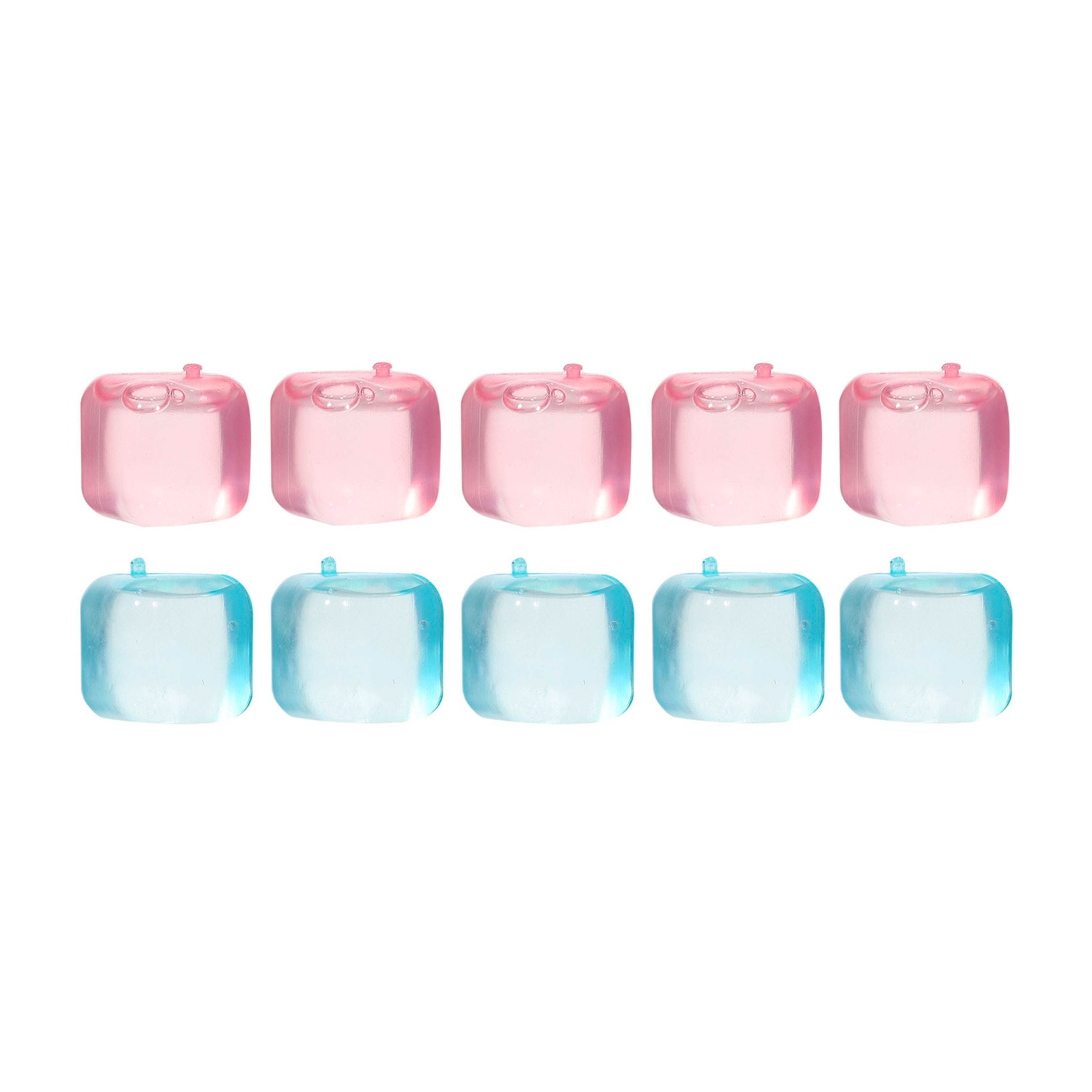 Kuchenland Набор кубиков для охлаждения напитков 10 шт пластик розовыйголубой Cool party 169₽