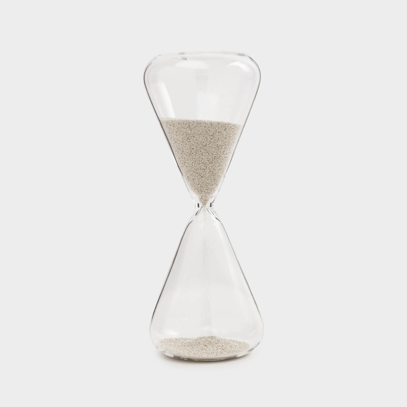 Часы песочные, 16 см, 2 минуты, стекло, серебристые, Sand time