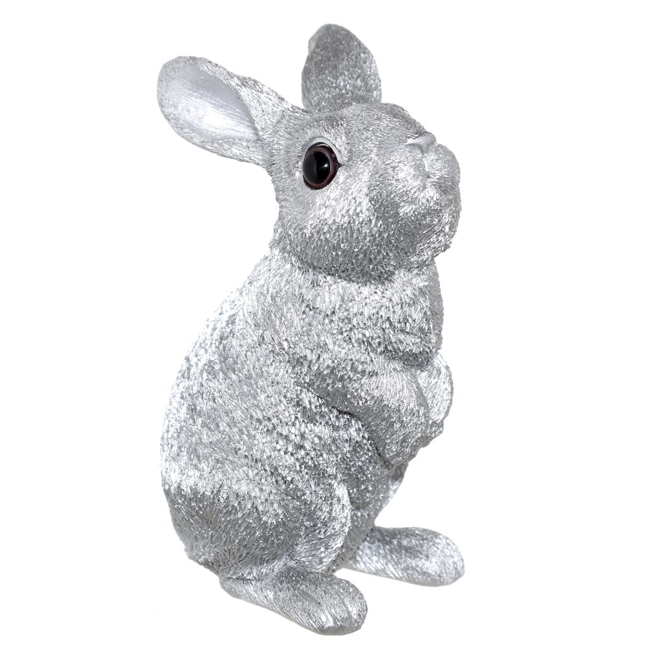

Статуэтка, 16 см, полирезин, серебристая, Реалистичный кролик, Rabbit