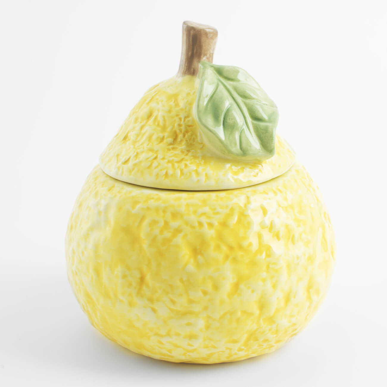 

Емкость для хранения, 15х18 см, 1,1 л, керамика, желтая, Лимон, Sicily in bloom