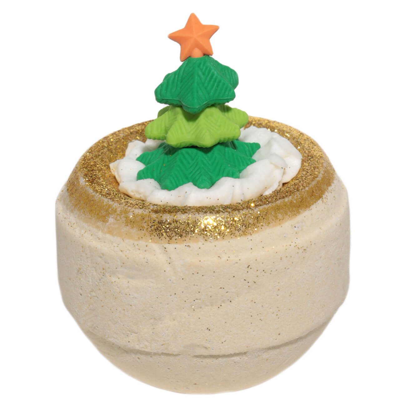 

Бомбочка для ванны, 130 гр, с игрушкой, Апельсин и Корица, Елка, Christmas