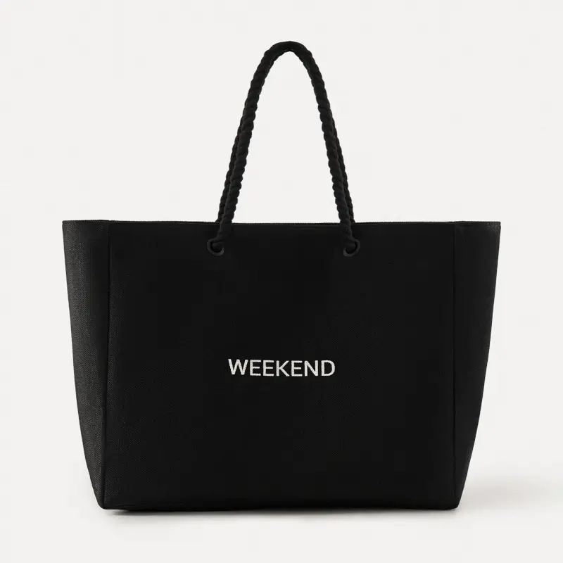 Сумка женская, 44х35 см, полиэстер, черная, Weekend, Coast ,image-0