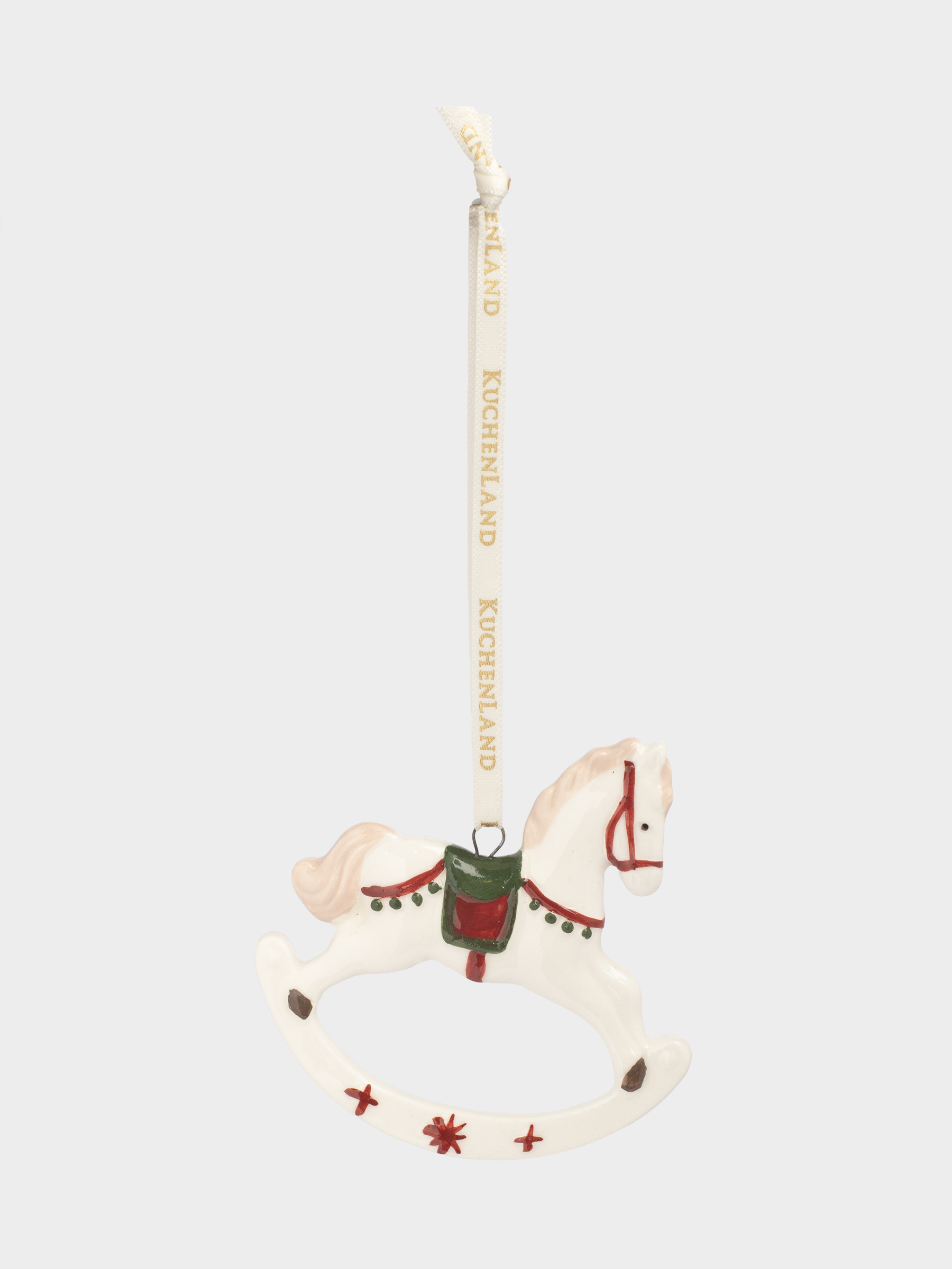Игрушка елочная, 7 см, фарфор P, белая, Лошадь, Figure christmas, image-2