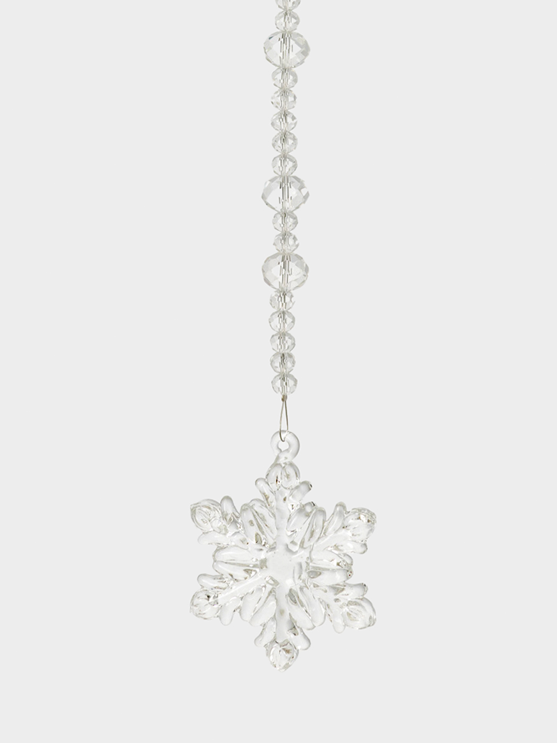 Игрушка елочная, 30 см, стекло, Снежинка, Ice crystal, image-0