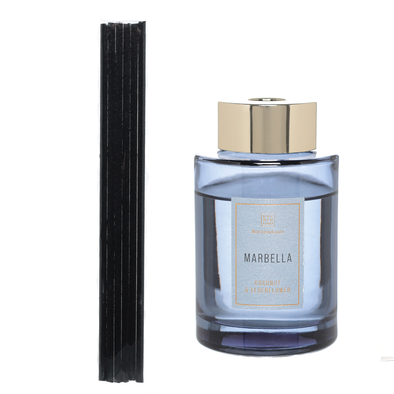 Ароматический диффузор, 100 мл, синий, Coconut & Elderflower, Marbella изображение № 2