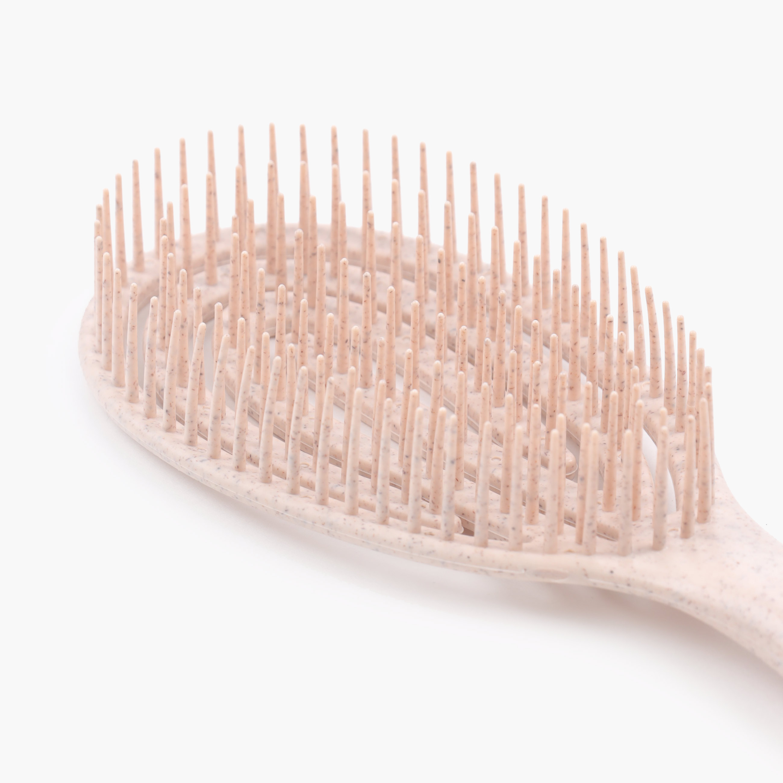 Расческа массажная для волос, 23 см, растительное волокно/полипропилен, бежевая, Zipo изображение № 4