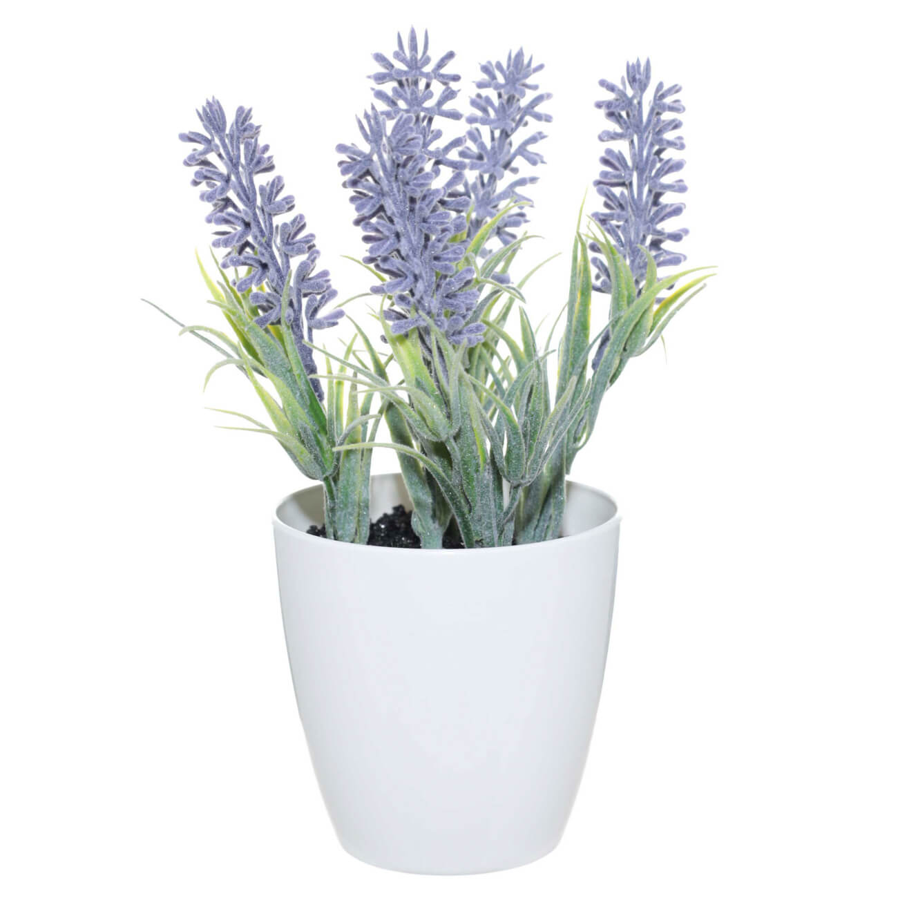 Растение искусственное, 18 см, в горшке, пластик/металл, Лаванда, Lavender tetra decoart green cabomba 4 xl растение аквариумное