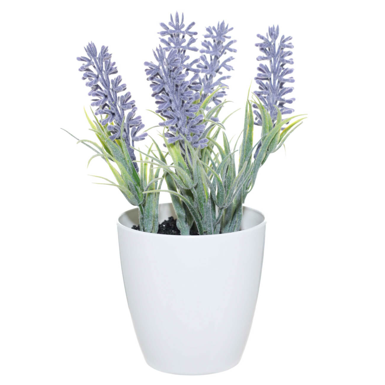 

Растение искусственное, 18 см, в горшке, пластик/металл, Лаванда, Lavender