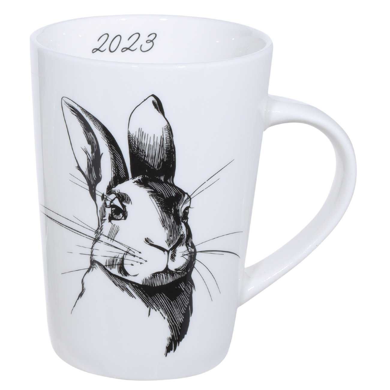 

Кружка, 420 мл, фарфор N, белая, Брутальный кролик, Rabbit