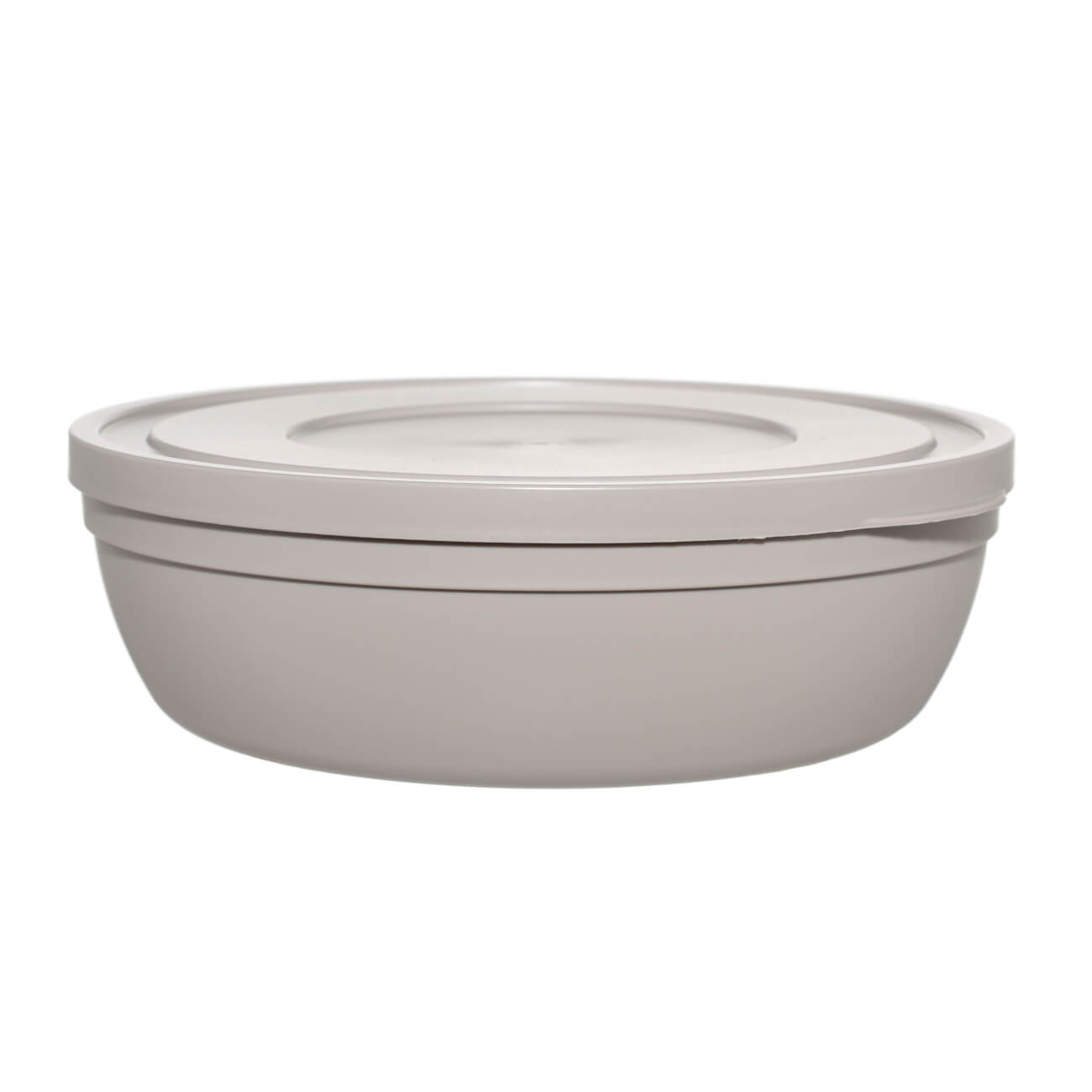 

Миска, 1,8 л, с крышкой, пластик, бежевая, Ready