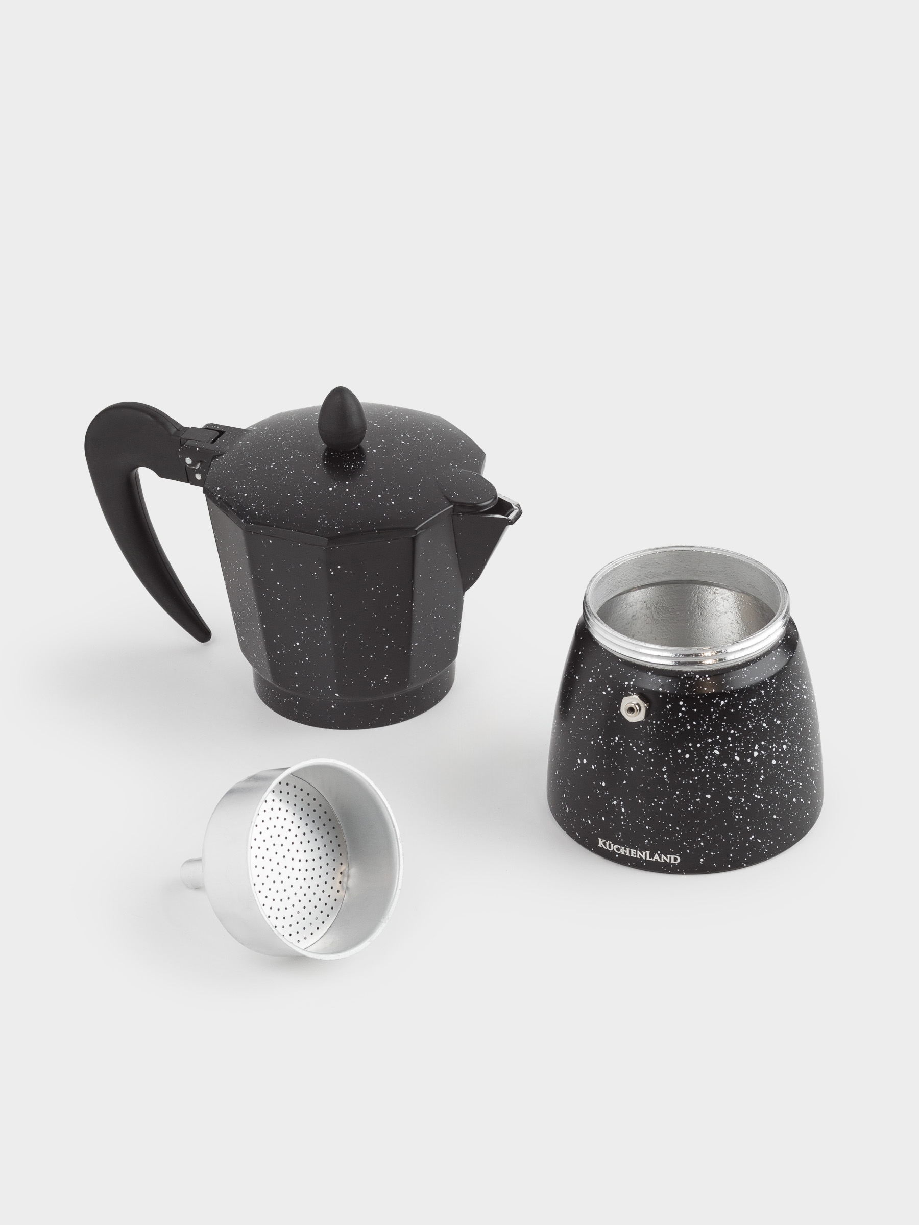Кофеварка гейзерная, 300 мл, в крапинку, Espresso, image-4