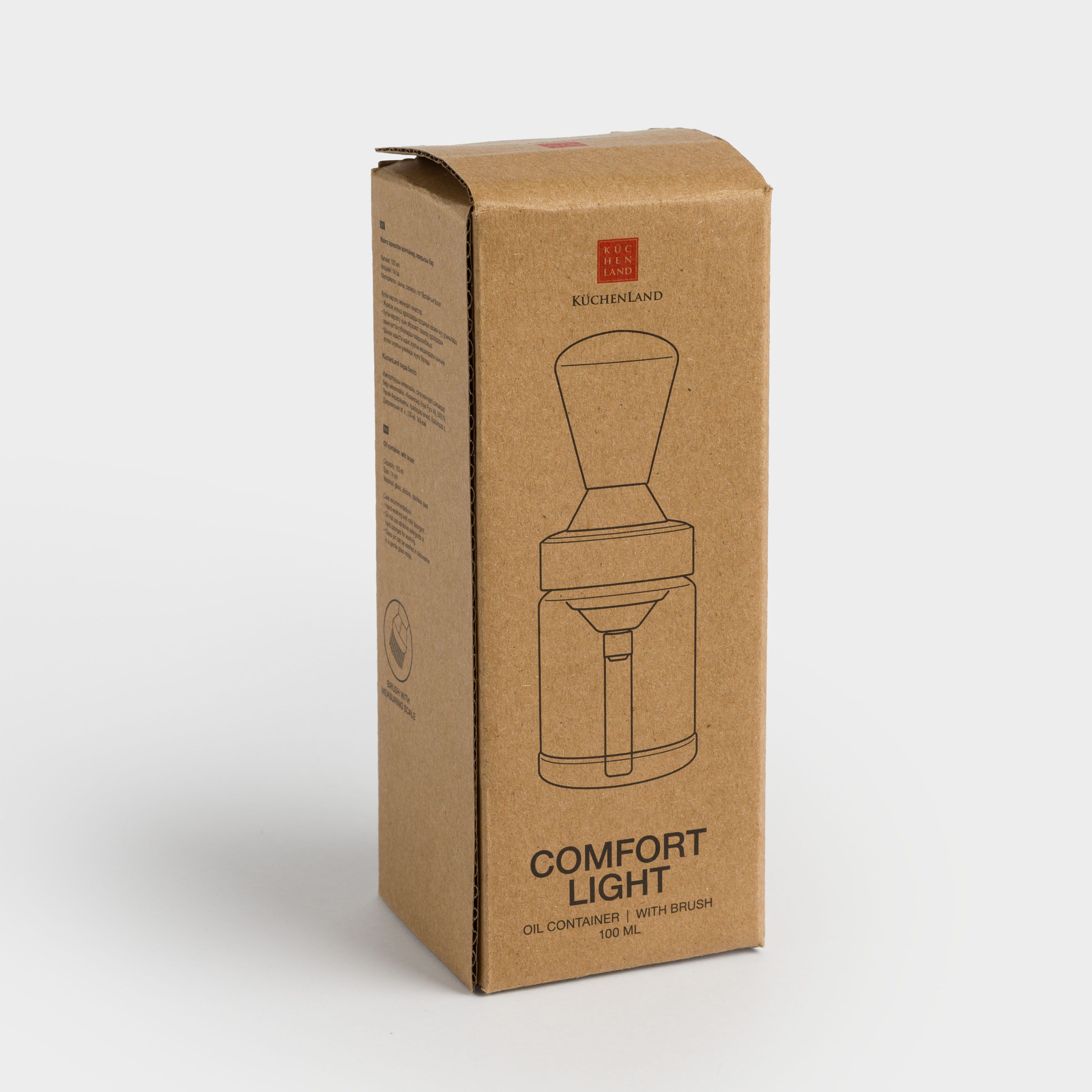 Контейнер для масла, 100 мл, с кисточкой, стекло/силикон, Comfort light, image-4