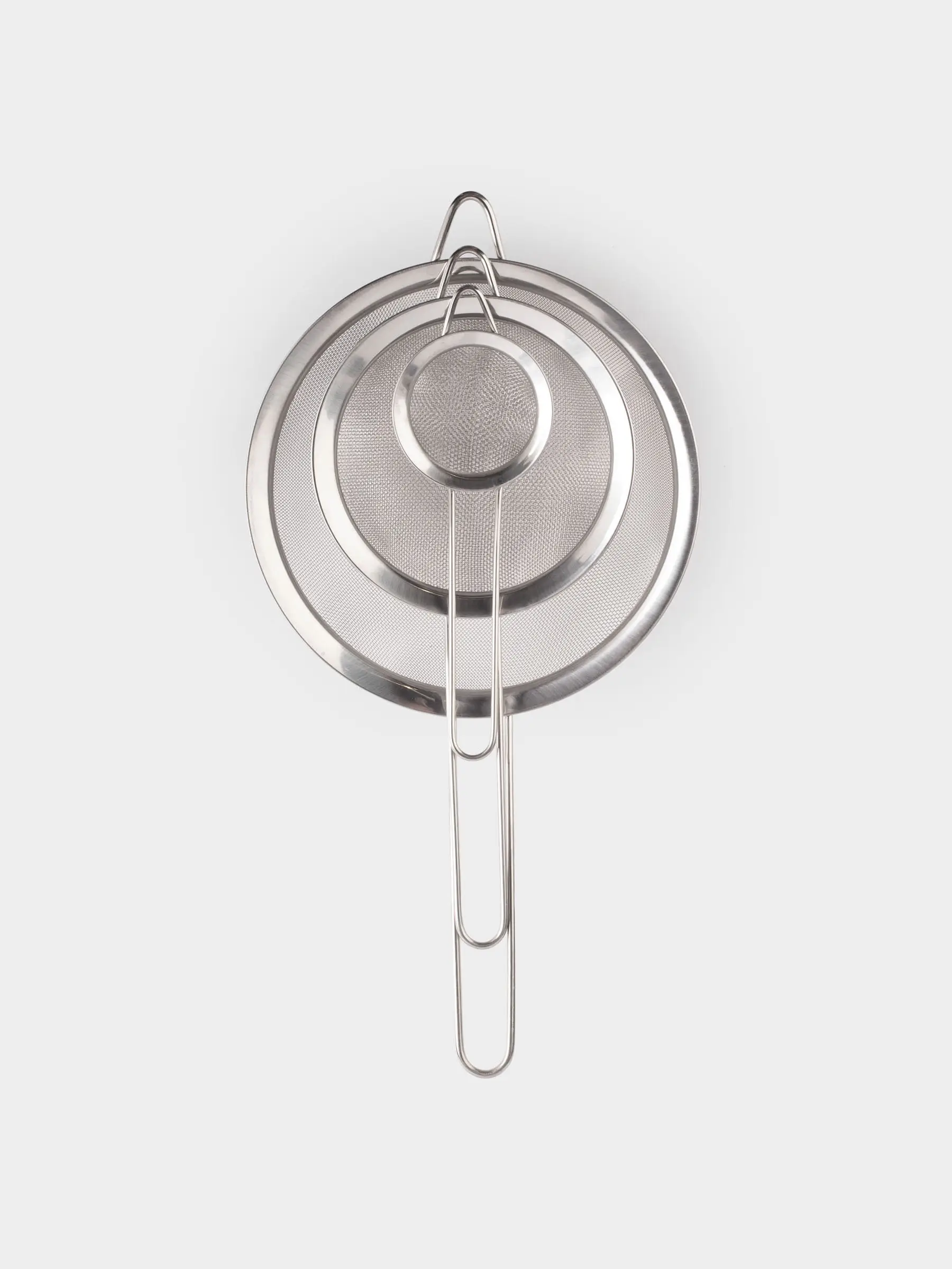 Набор сит, 3 шт, с ручкой, сталь, Egoist, image-0