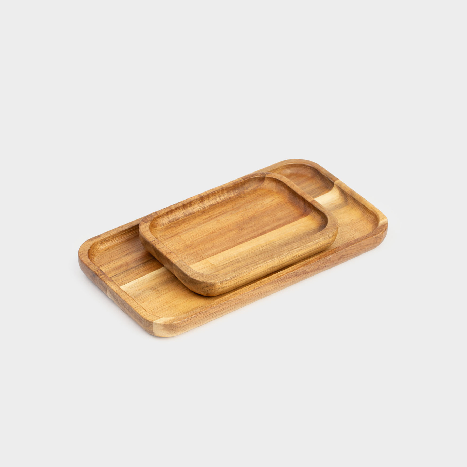 Набор блюд 1220 см 2 шт дерево прямоугольное Eco home 1290₽