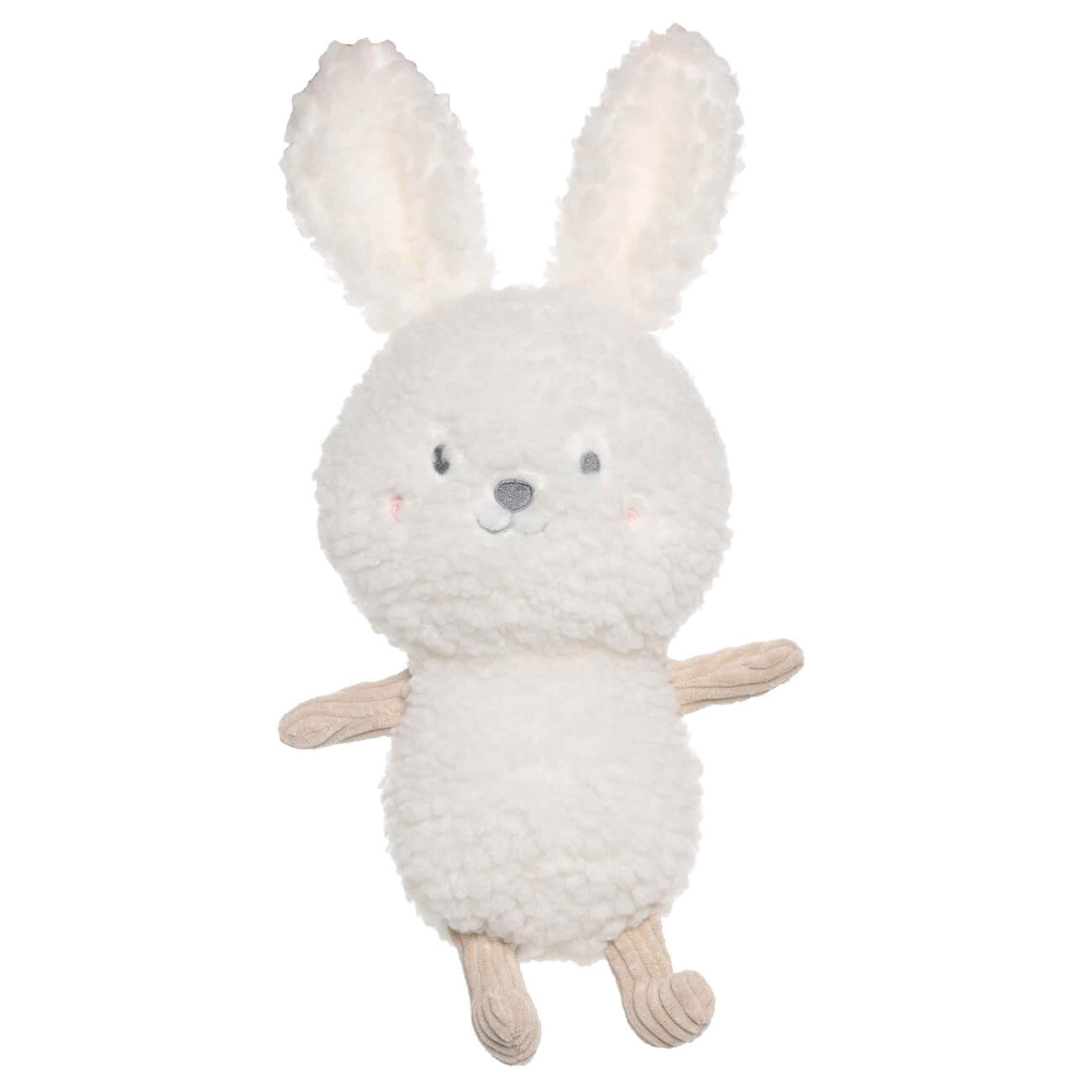 

Игрушка, 25 см, мягкая, букле, бежевая, Зайка, Rabbit