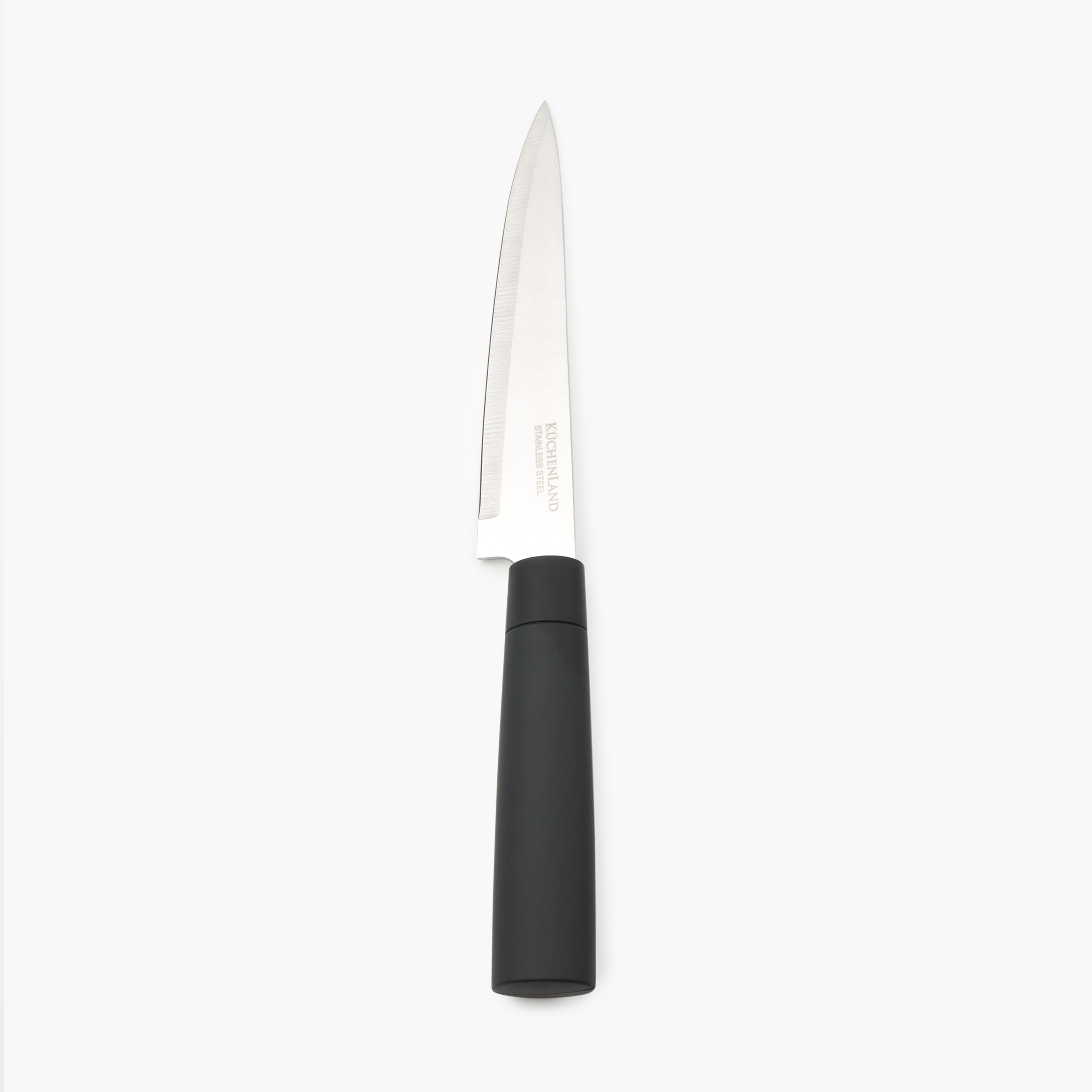 Набор ножей, 5 пр, в подставке, сталь/пластик, черный, Vitality изображение № 6