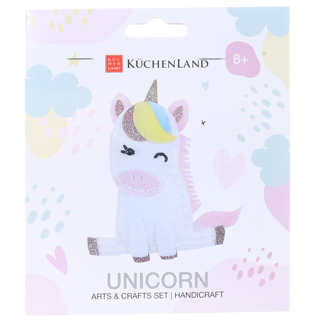 

Набор для творчества, 13х15 см, рукоделие, фетр, белый, Единорог, Unicorn