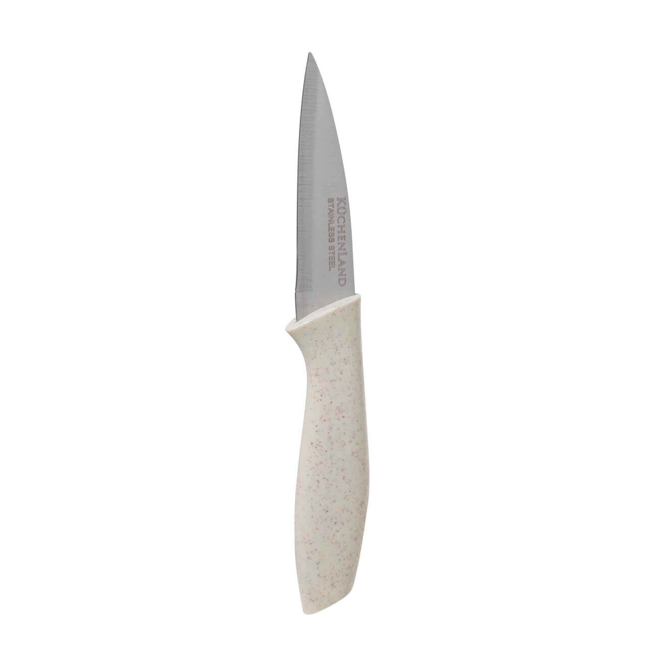 Нож для чистки овощей, 9 см, сталь/пластик, молочный, Speck-light цельнометаллический нож для овощей mallony