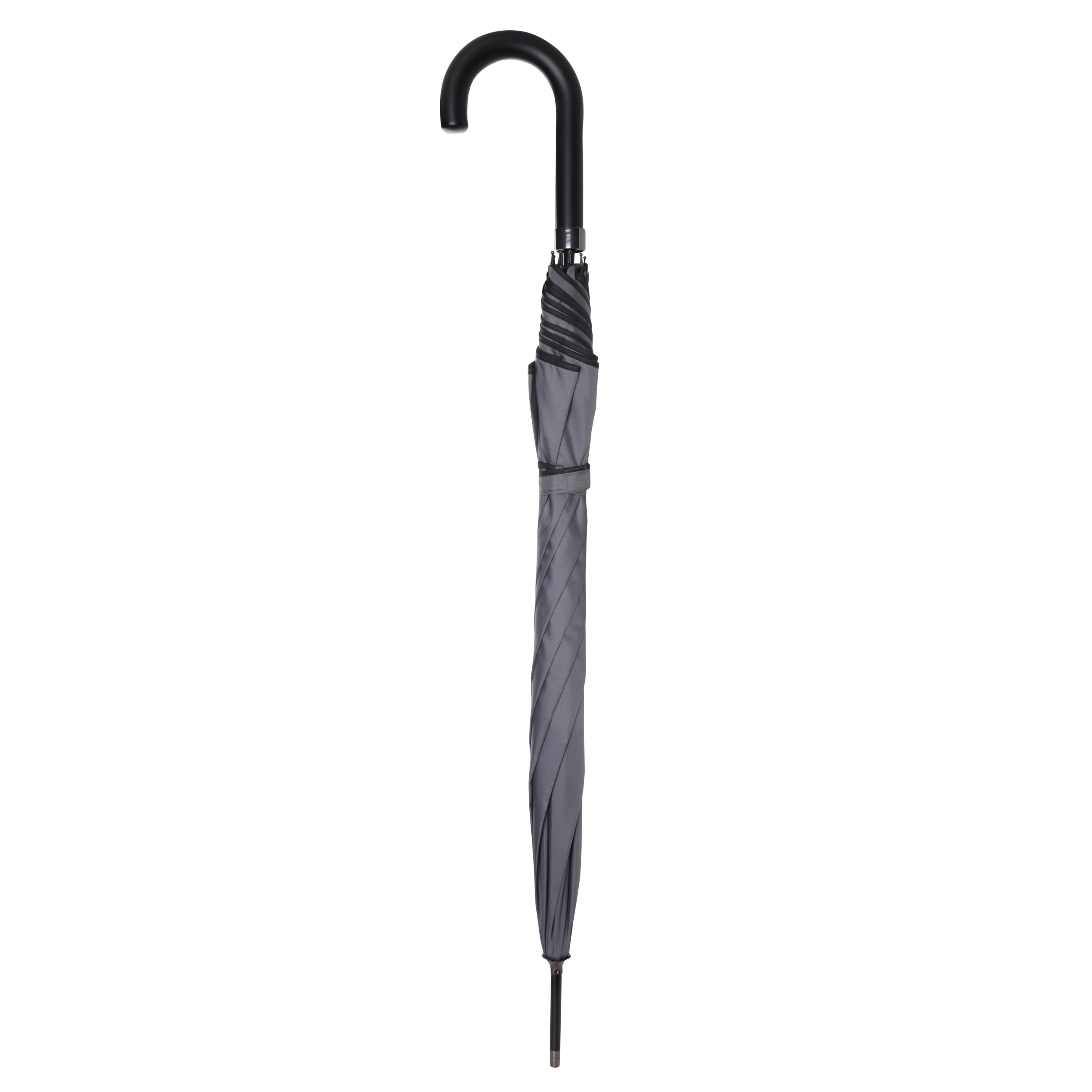 Зонт-трость, 86 см, серый, эпонж, Downpour изображение № 7