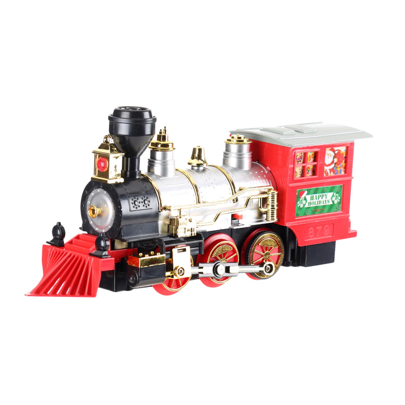 Железная дорога игрушечная, S, музыкальная, с подсветкой/дымом, пластик, Game rail изображение № 3