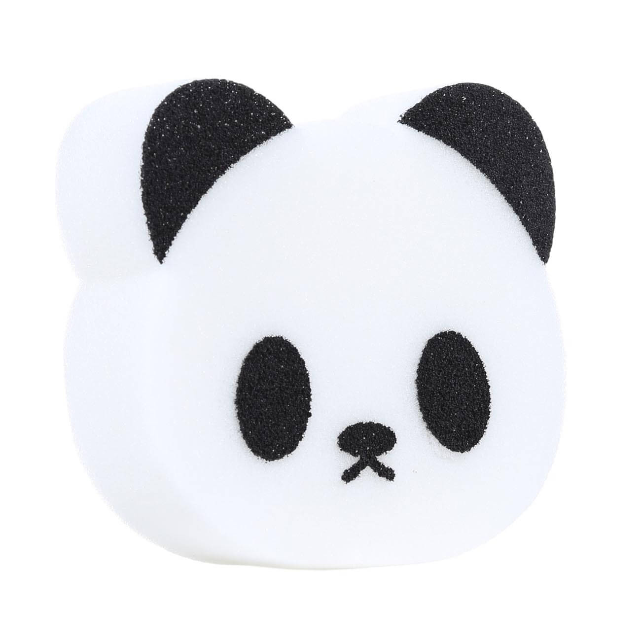 Губка для мытья тела, 12 см, детская, полиуретан, белая, Панда, Childhood мялка сквиши панда
