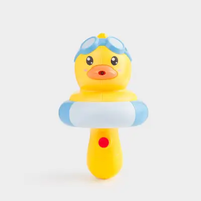 Пистолет водяной, 19 см, пластик, желтый, Утенок в круге, Duck yellow