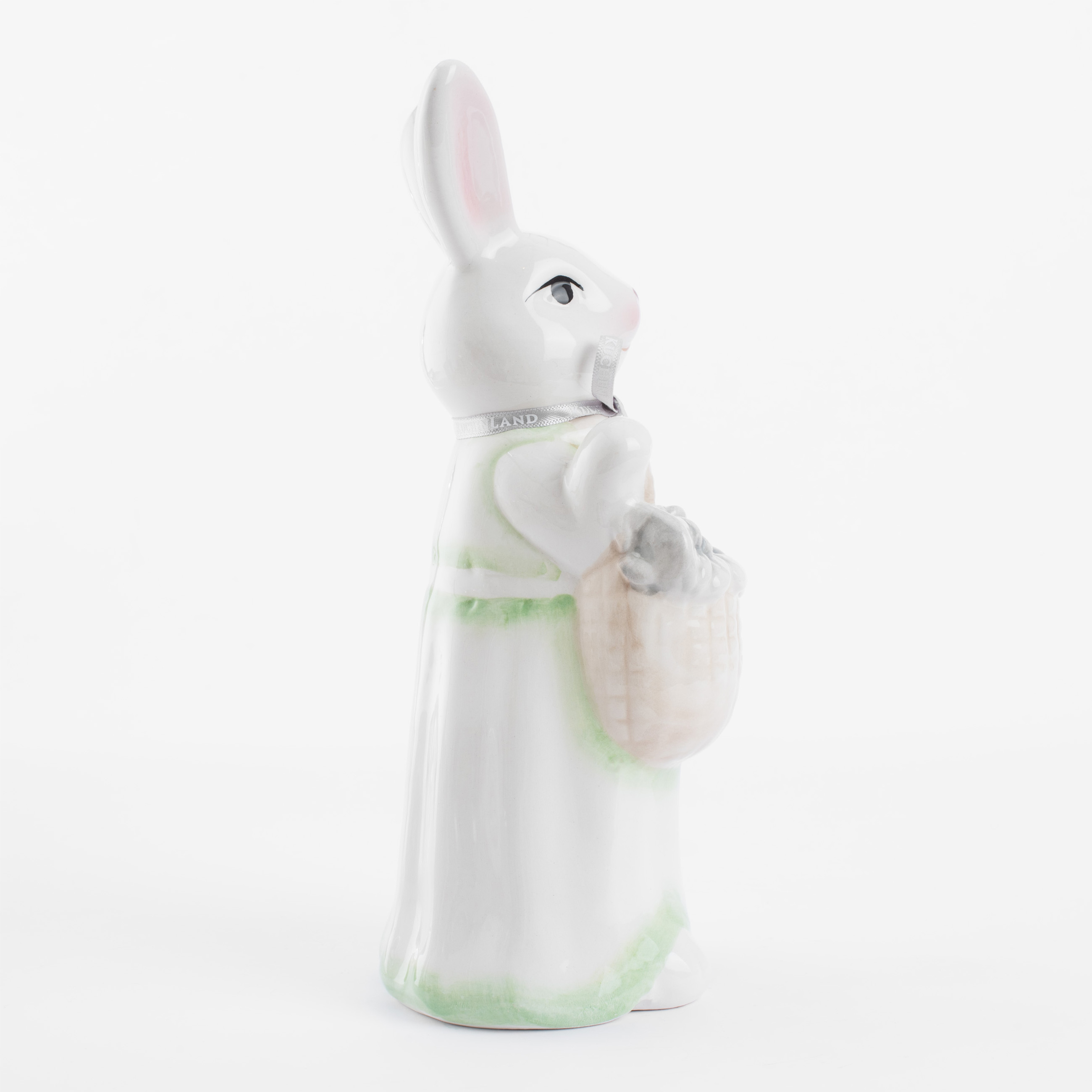 Статуэтка, 22 см, керамика, Крольчиха в платье и с цветами, Easter blooming изображение № 4