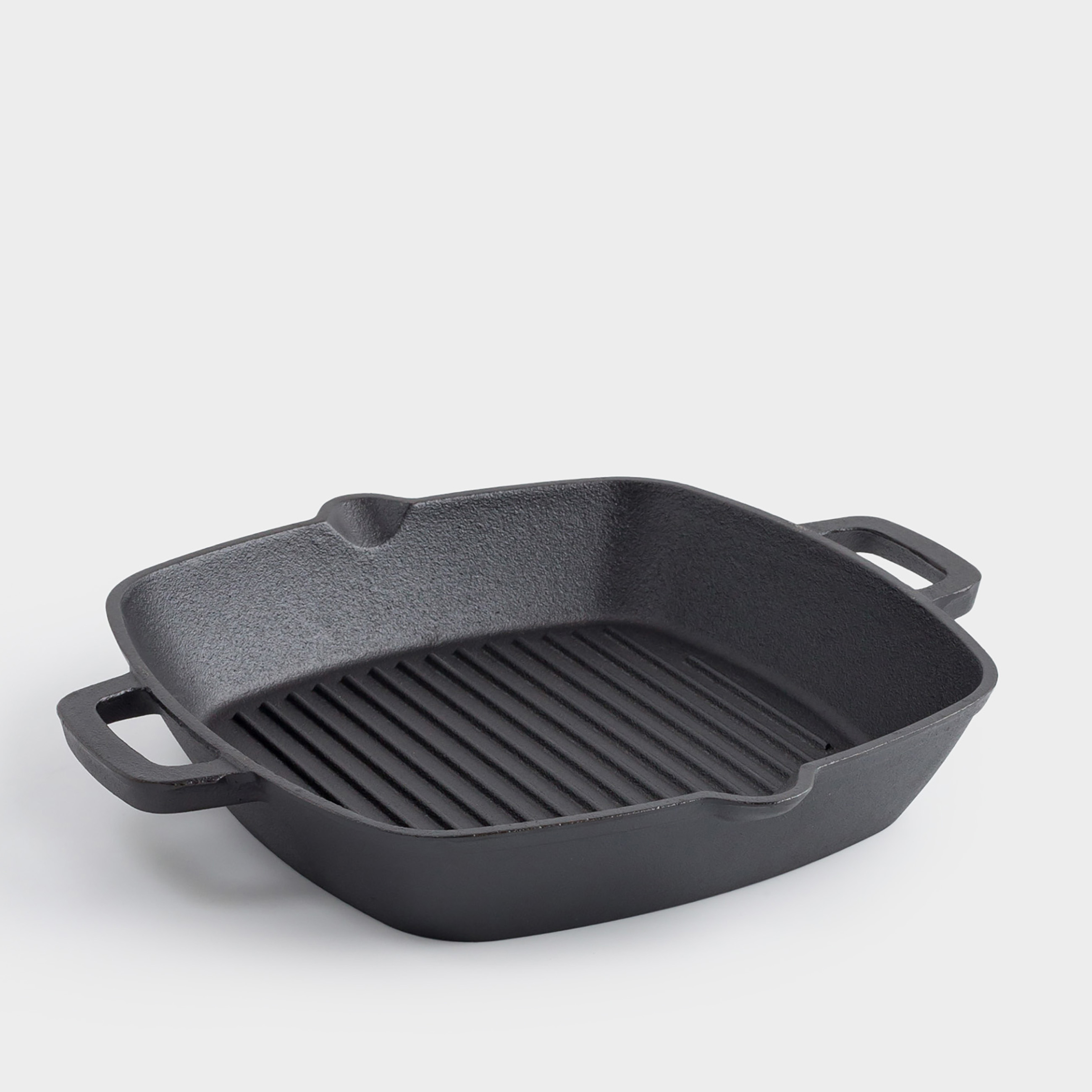 Kuchenland Сковорода-гриль 26 см с ручками чугун квадратная черная Authentic 2990₽