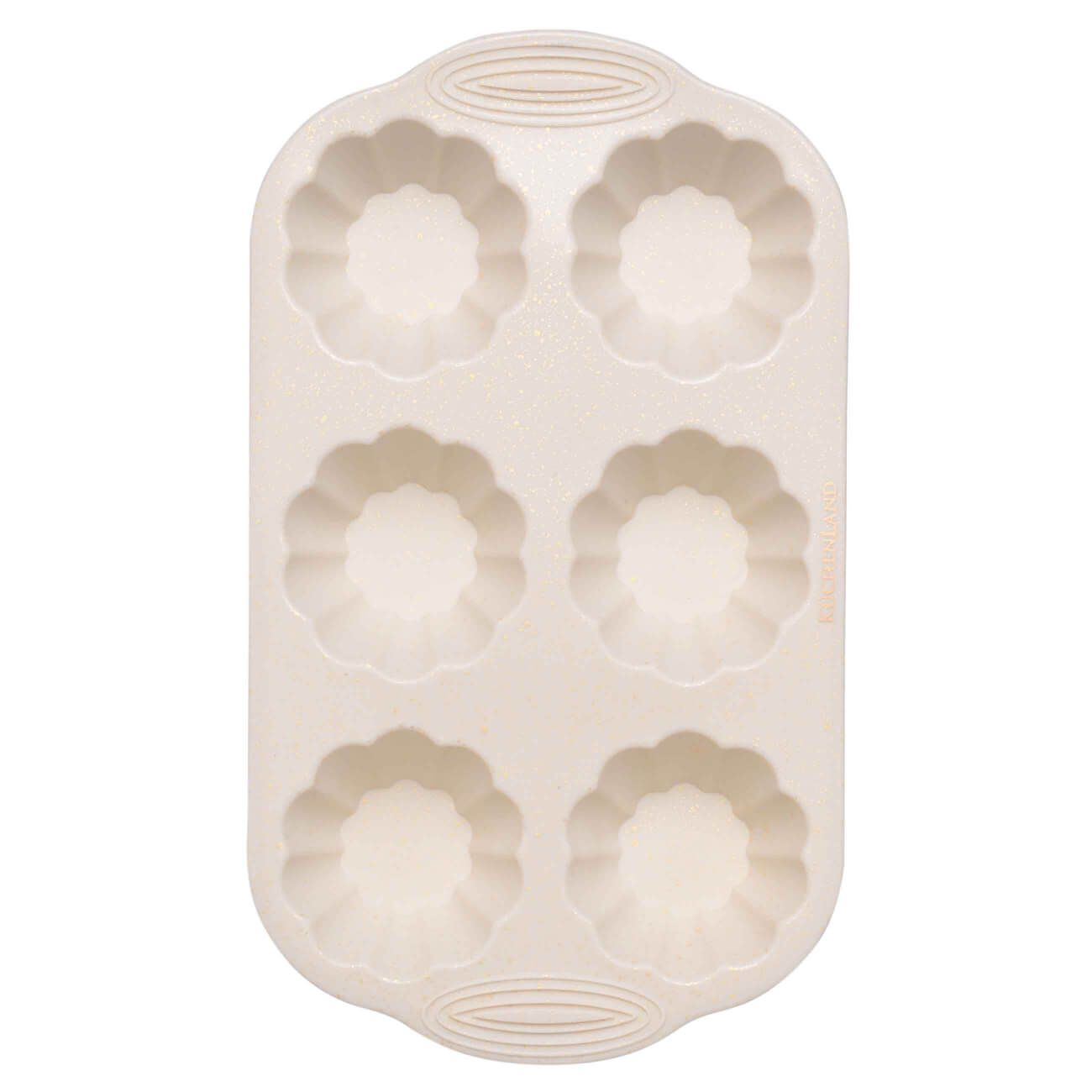 Форма для выпечки кексов, 28x19 см, 6 отд, молочная, в крапинку, силикон, Bakery speckled изображение № 1