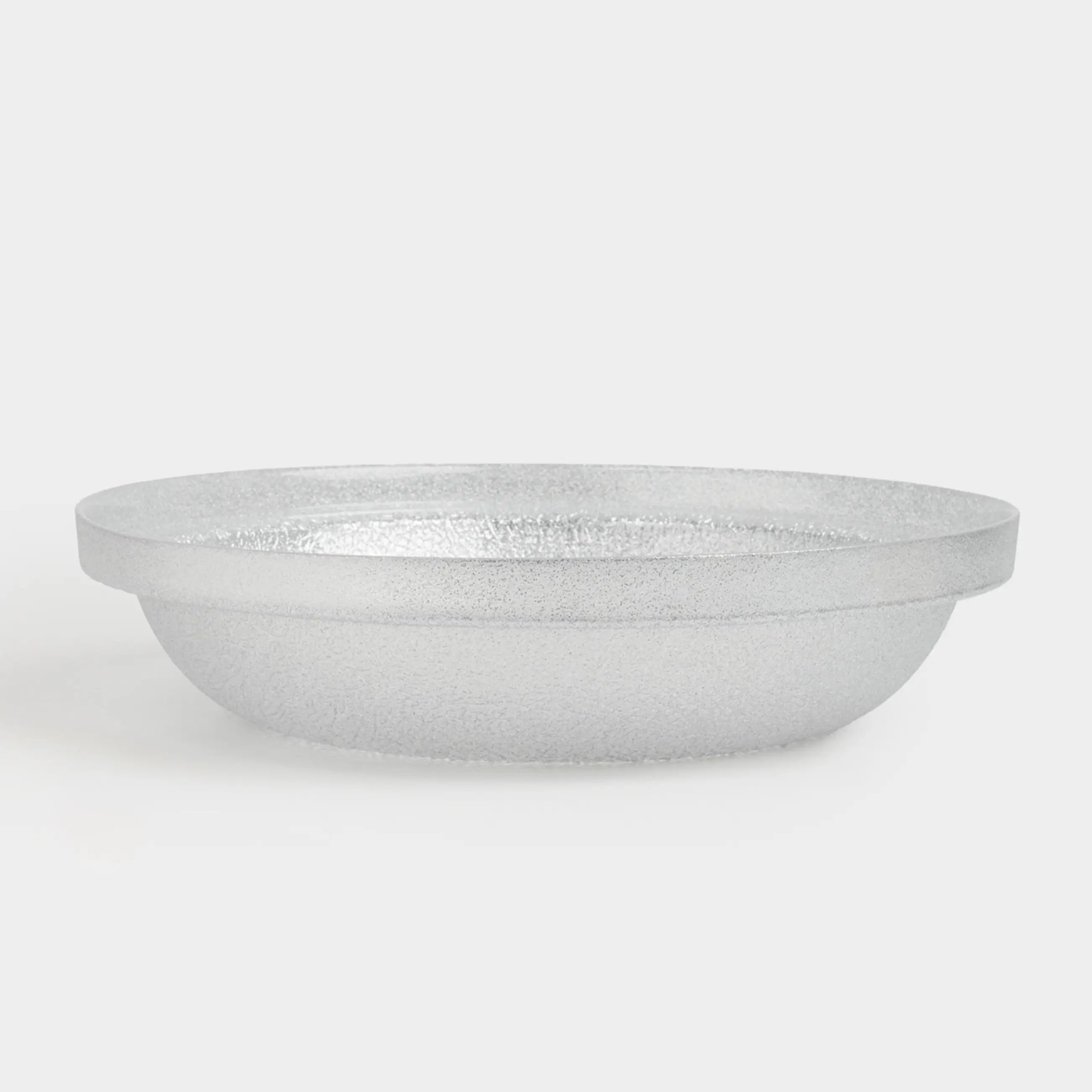 Ваза для фруктов, 30х7 см, стекло Р, серебристая, Cracle