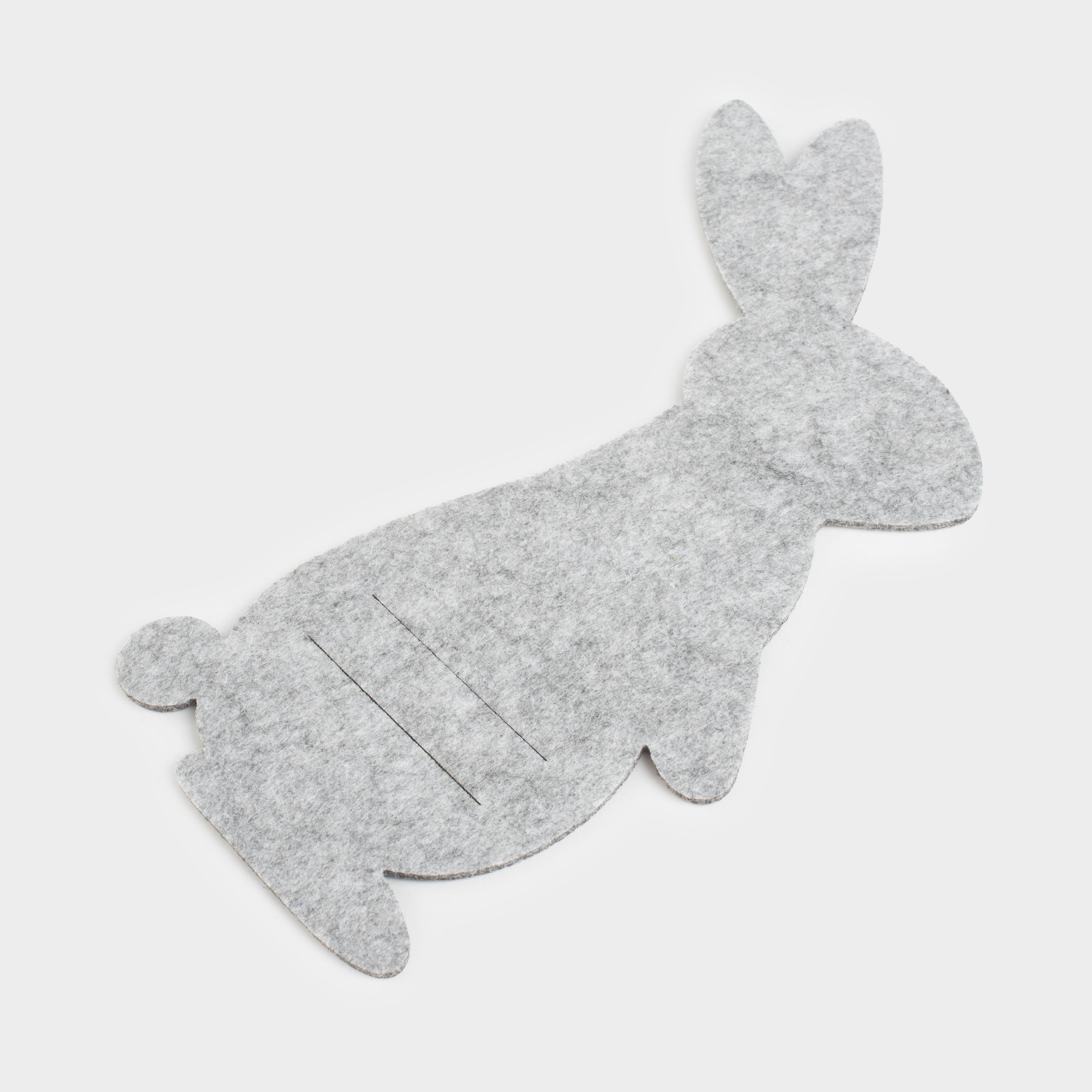 Карман для столовых приборов, 30х19 см, фетр, молочный, Кролик, Felt mat, image-1