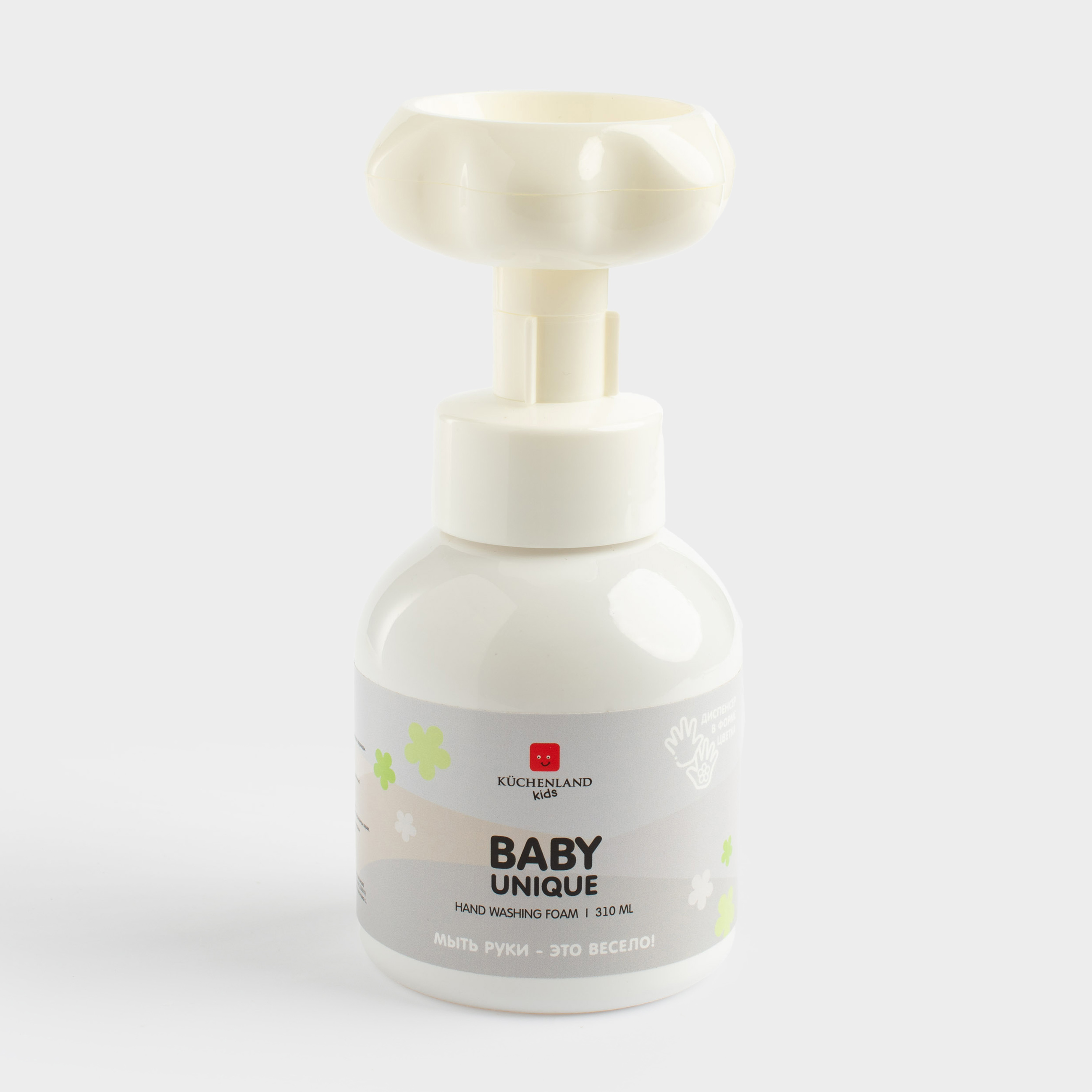 Пенка для мытья рук, 310 мл, детская, Ягоды, Цветок, Baby unique, image-0