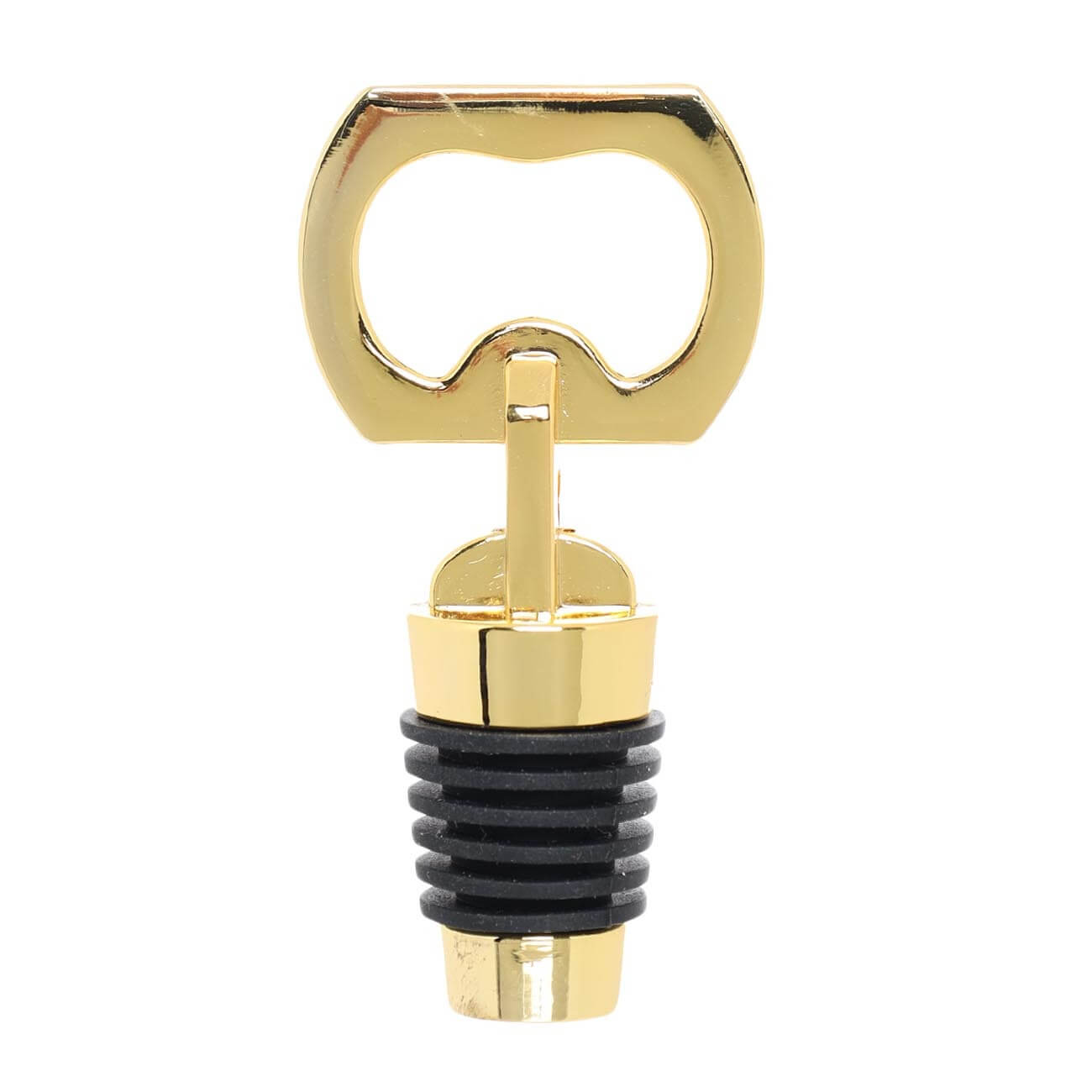 

Пробка для винной бутылки, 8 см, с открывалкой, металл, золотистая, Classic gold