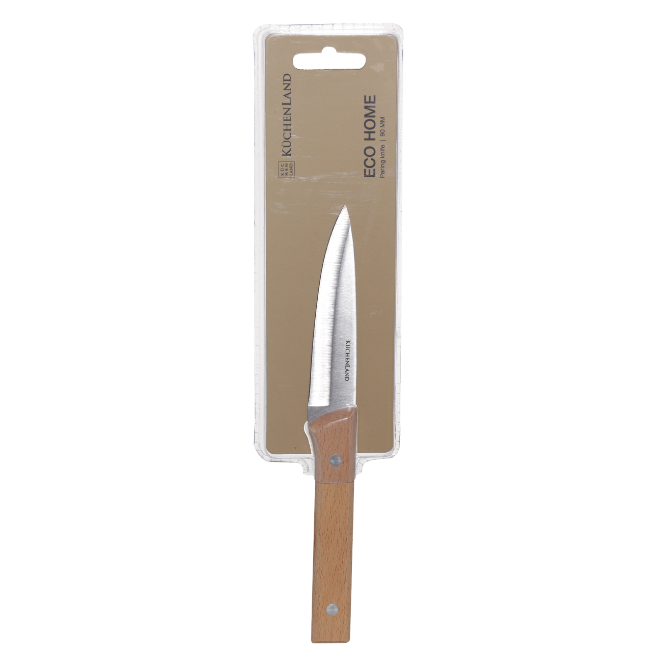 Нож для чистки овощей, 9 см, сталь/дерево, Eco home