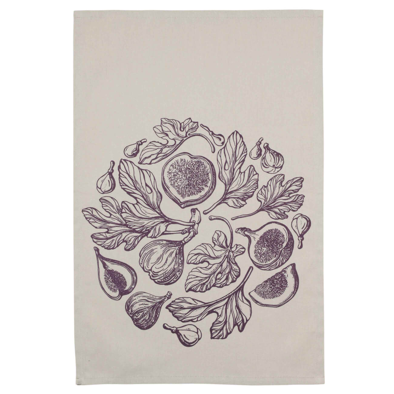 

Полотенце кухонное, 40х60 см, хлопок, бежевое, Инжир, Fruit garden