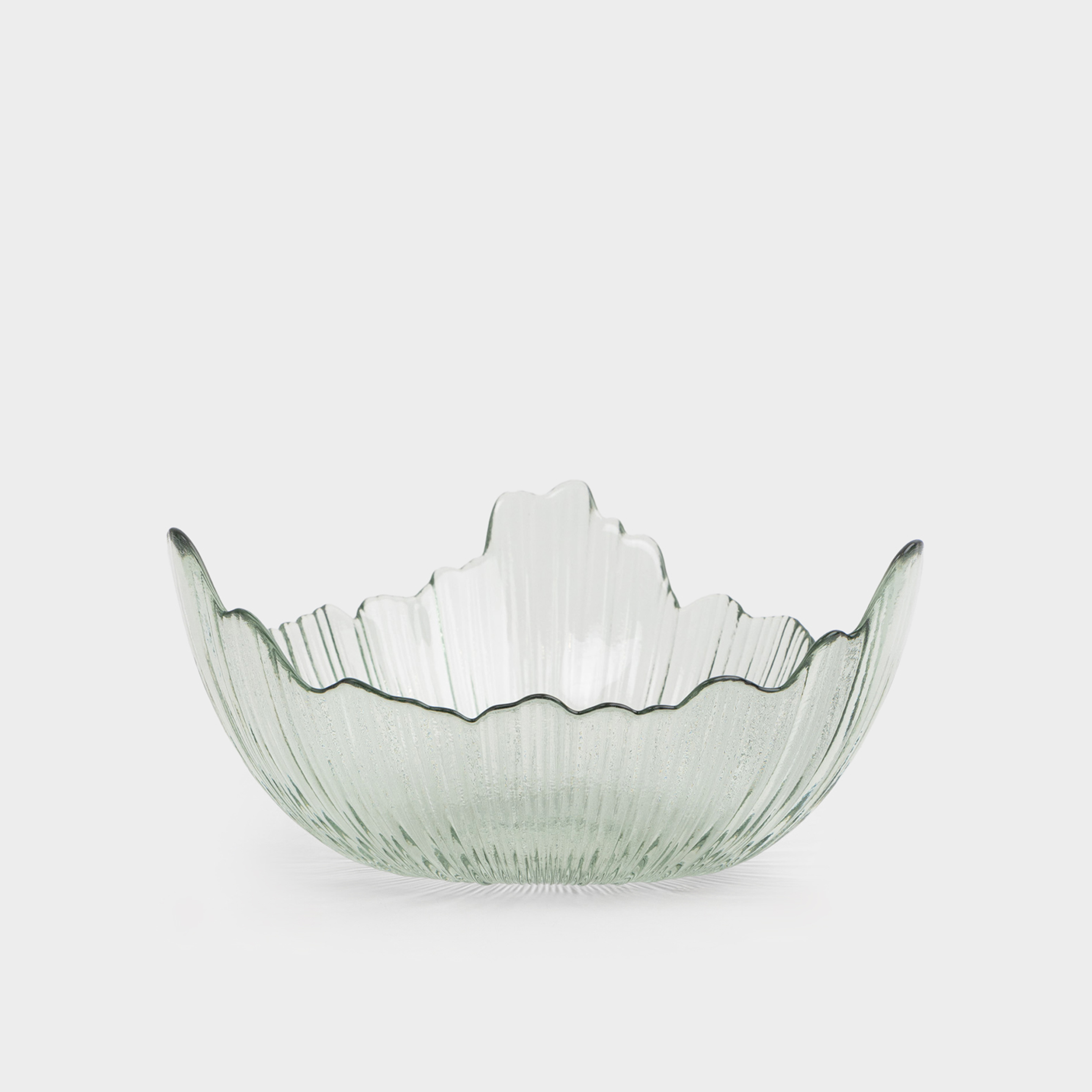 Ваза для фруктов 24х12 см стекло Р зеленая Verge 1590₽