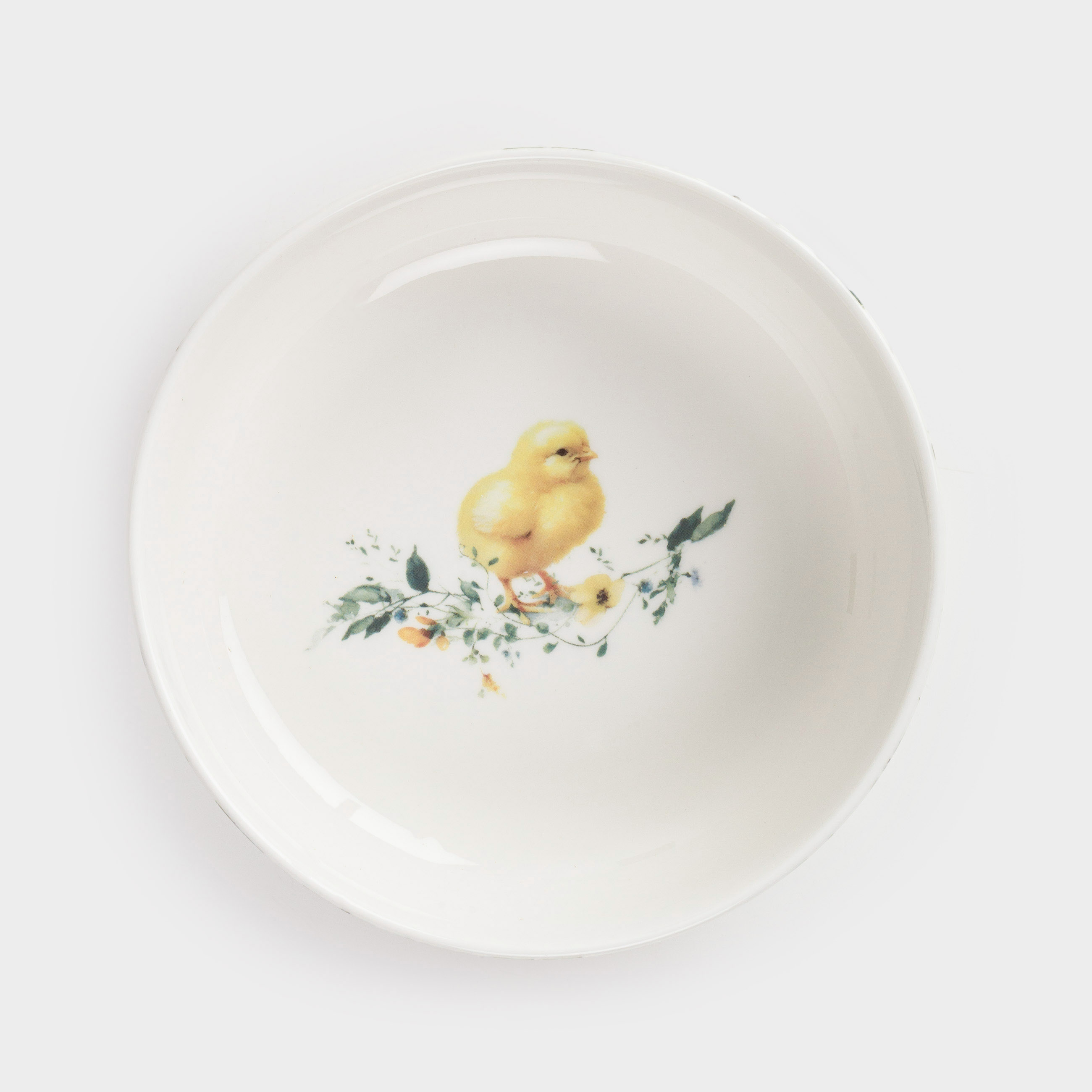 Салатник, 16х6 см, 700 мл, фарфор N, белый, Цыпленок в цветах, Easter, image-6