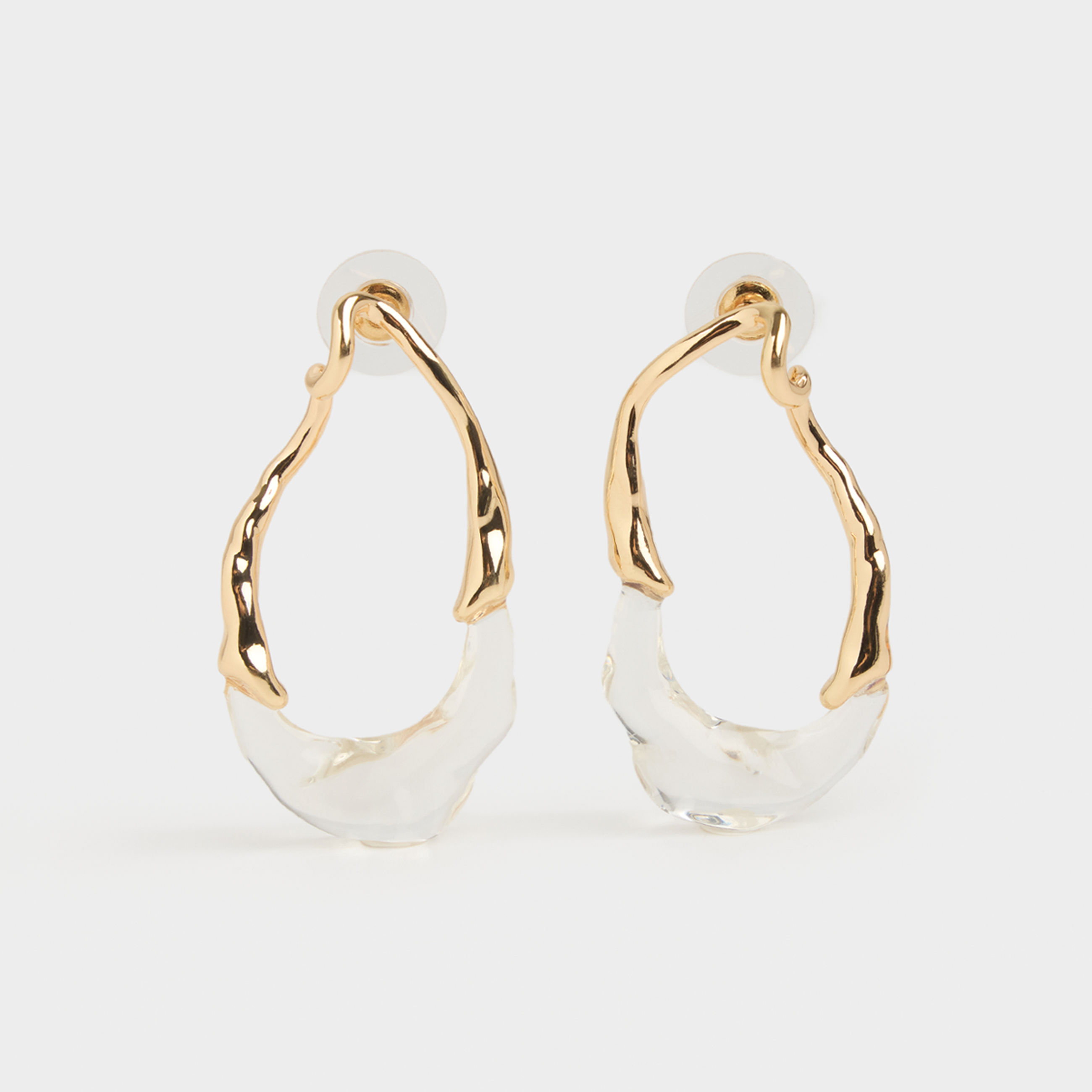 Серьги-пусеты, металл/смола, Jewelry