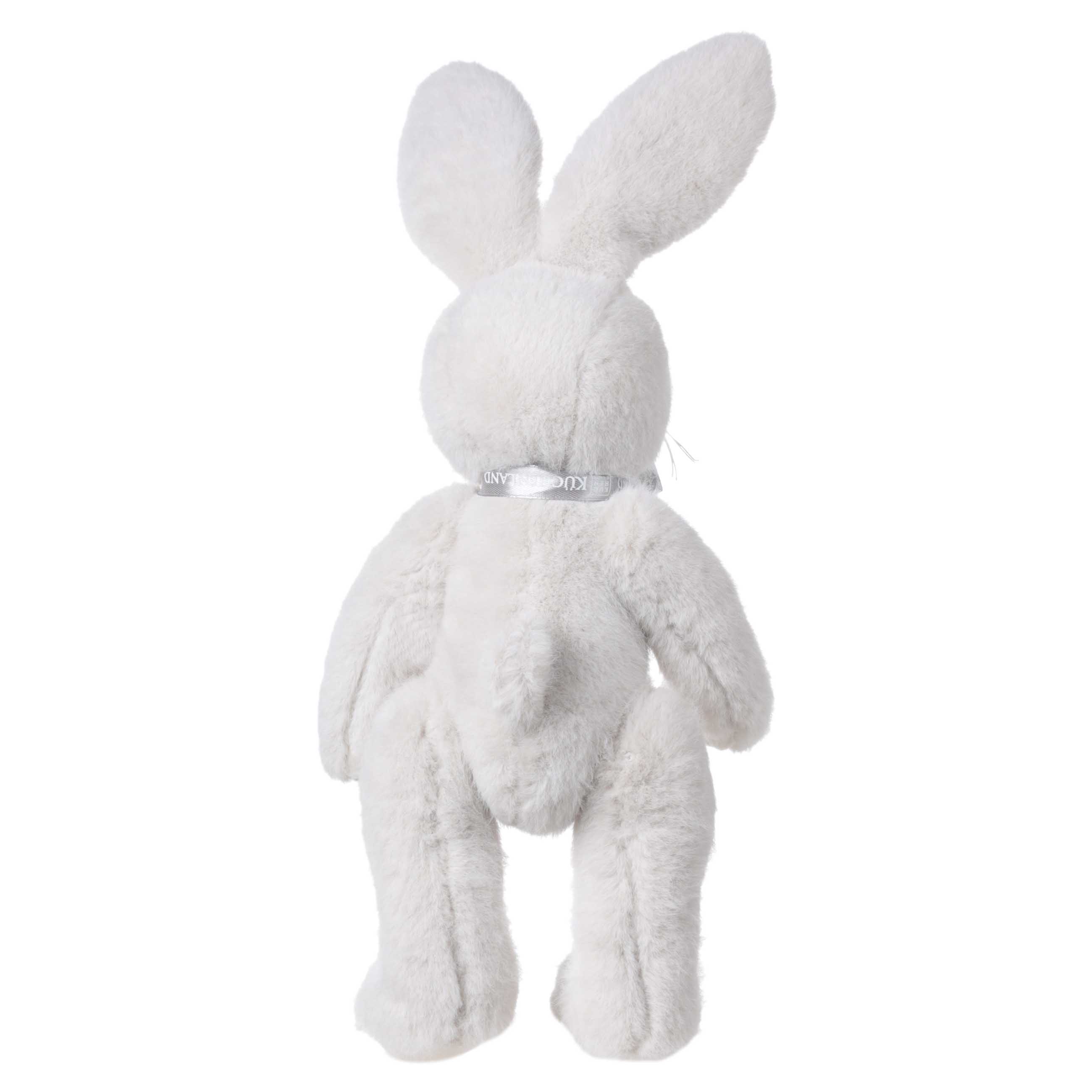 Игрушка, 30 см, мягкая, с подвижными лапами, полиэстер, светло-серая, Кролик, Rabbit toy изображение № 2