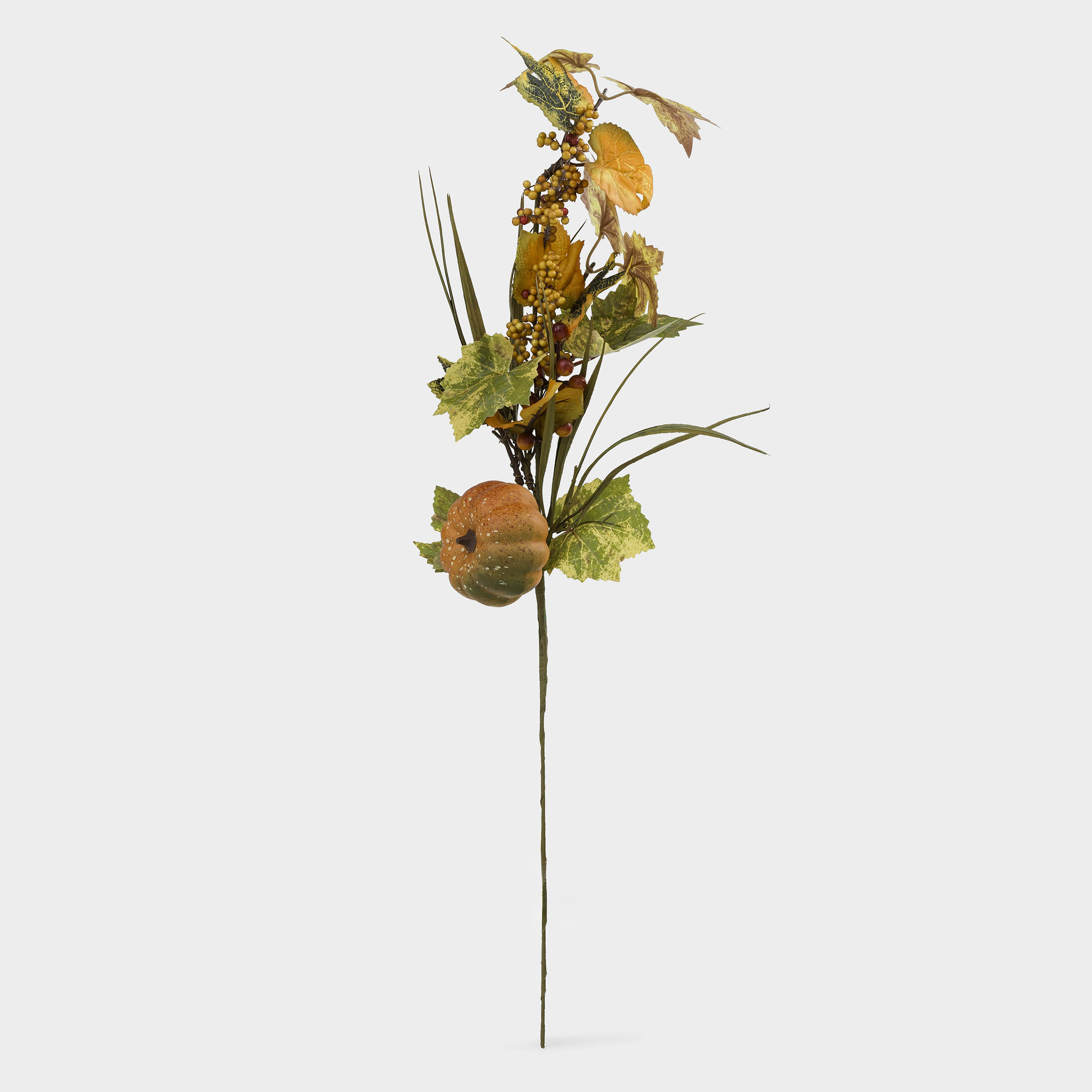 Ветка декоративная, 68 см, полиэстер/пенопласт, Осенняя, Forest symphony decor, image-0