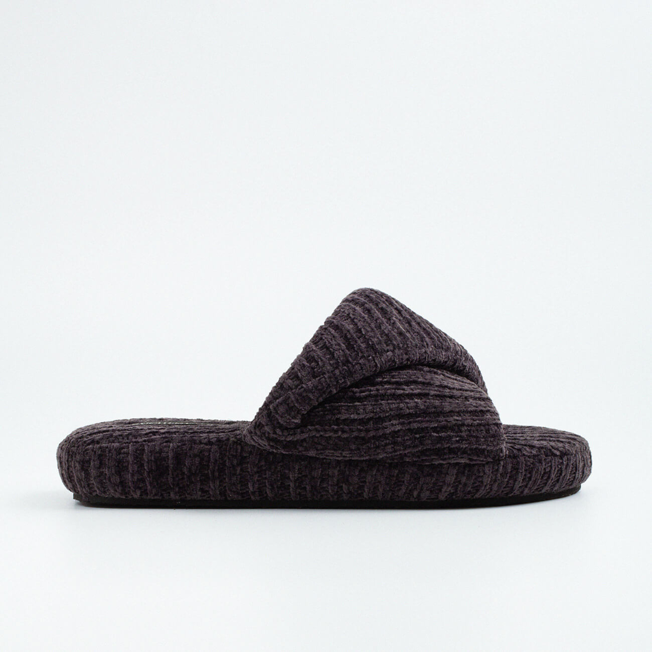 

Тапочки женские, домашние, р. 38-39, шенилл, серые, Knitted
