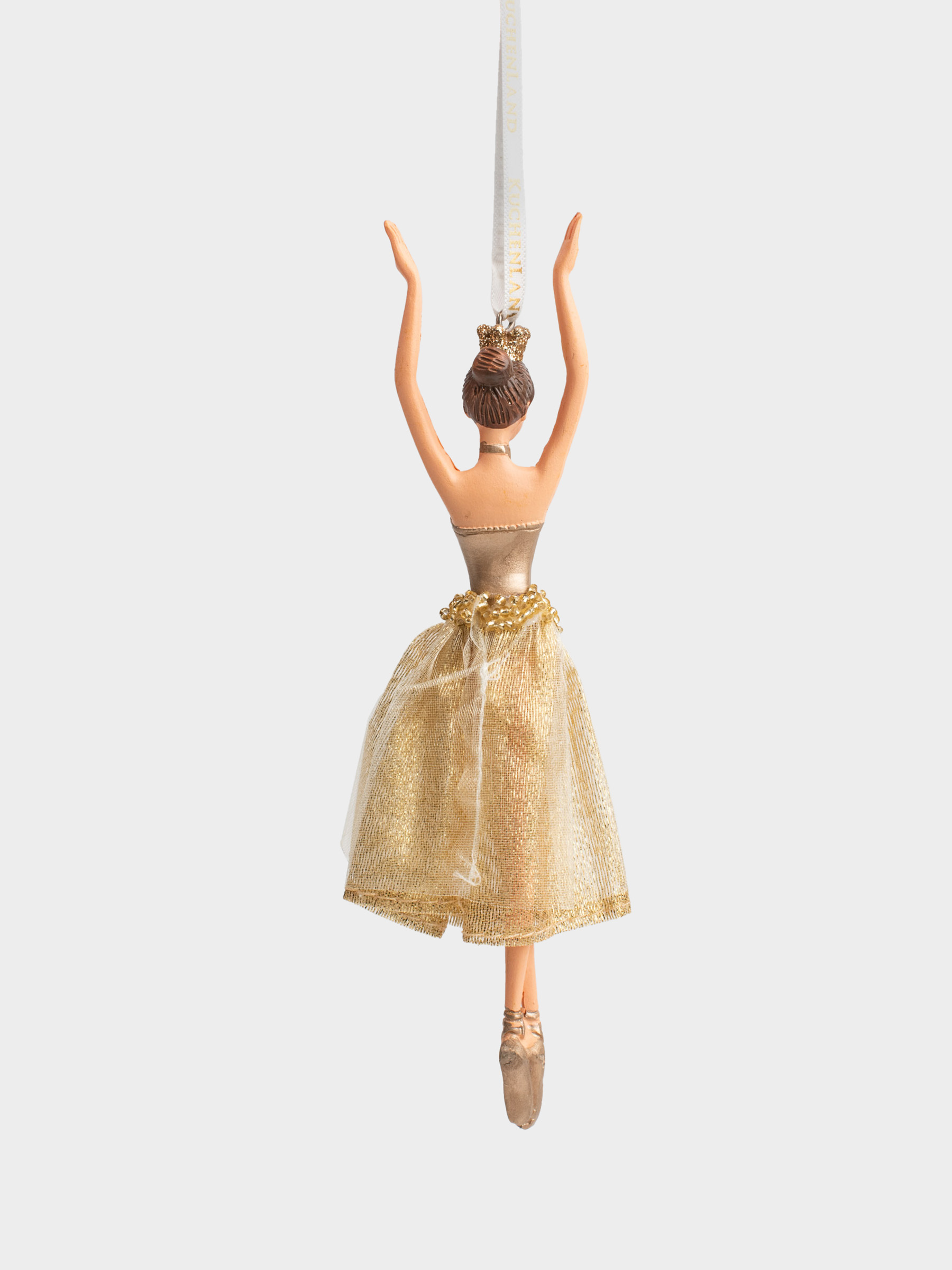 Игрушка елочная, 9х18 см, полиэстер, шампань, Балерина, Sweet girl, image-2